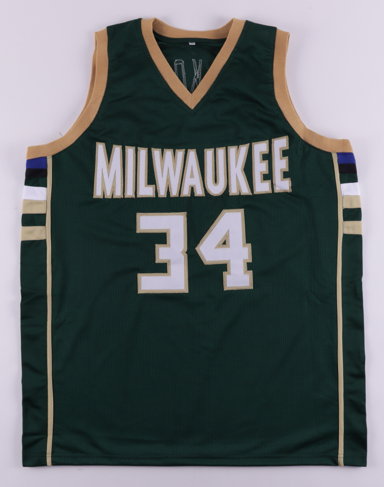 Giannis Antetokounmpo Signed Jersey (JSA COA) at PristineAuction.com Giannis Antetokounmpo Signed Jersey (JSA COA) at PristineAuction.com