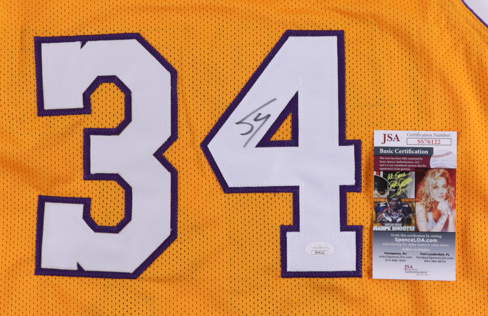 Shaquille O'Neal Signed Jersey (JSA) at PristineAuction.com Shaquille O'Neal Signed Jersey (JSA) at PristineAuction.com