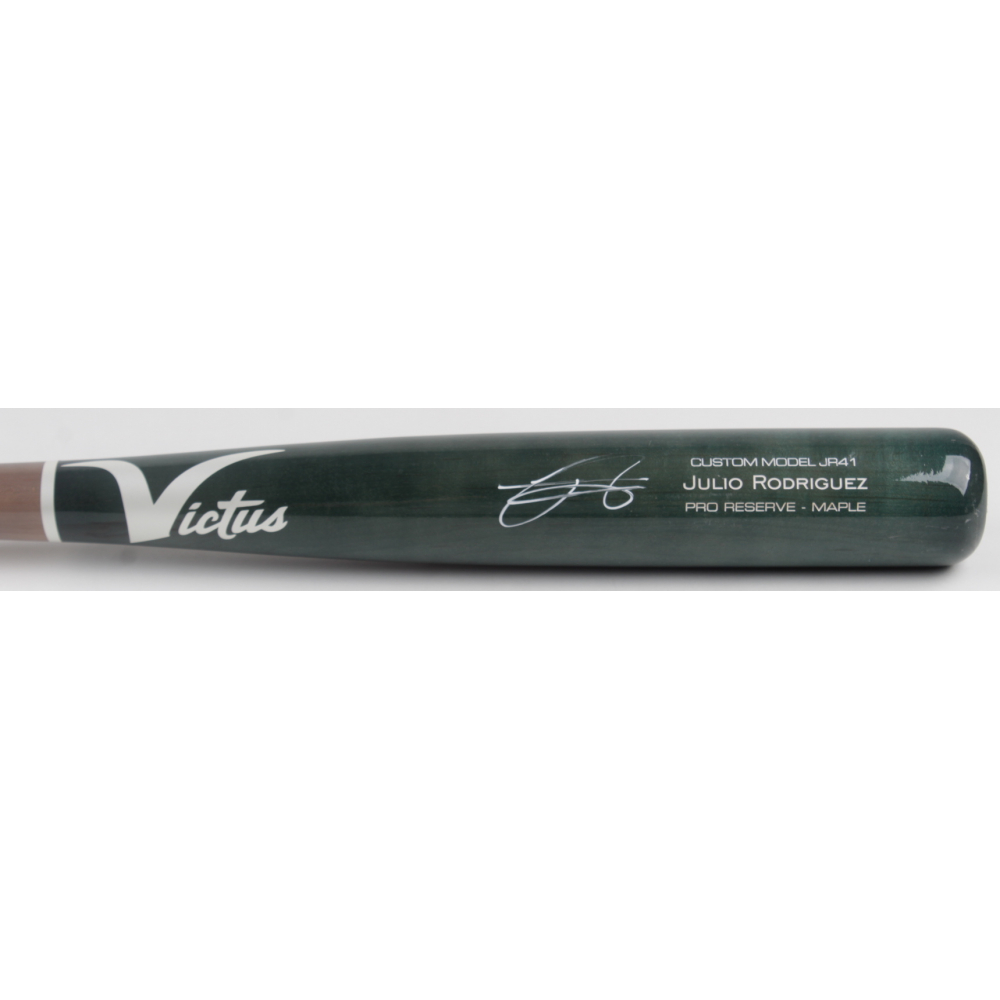 Batte De Baseball Signée Julio Rodriguez (Mariners) - Modèle De Jeu Victus - Autographiée Avec Certificat MLB