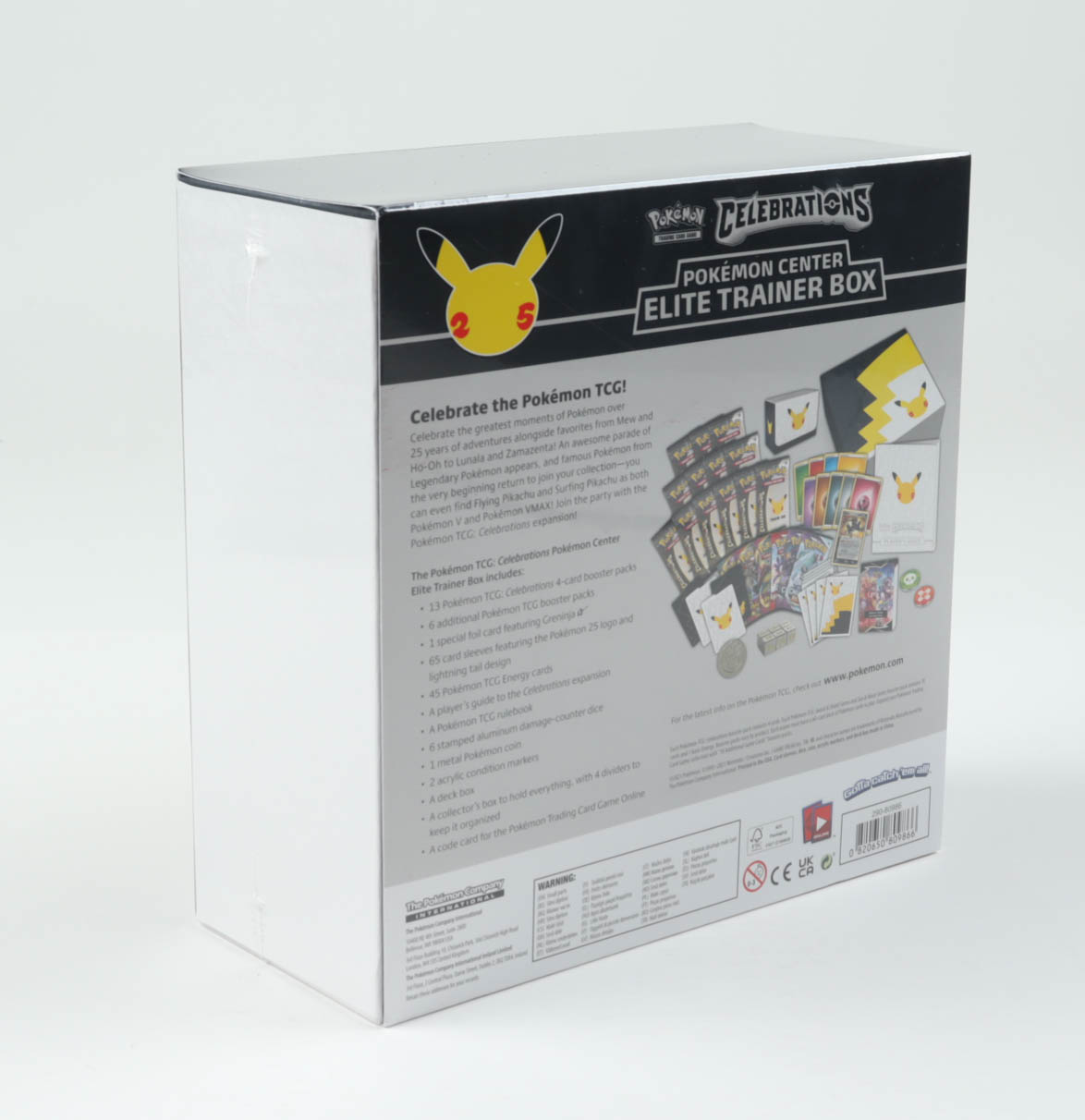 Pokemon TCG: Celebrations Pokemon Center Elite Trainer Box with (13) Celebrations Packs & (6) Booster Packs at PristineAuction.com Pokemon TCG: Celebrations Pokemon Center Elite Trainer Box with (13) Celebrations Packs & (6) Booster Packs at PristineAuction.com