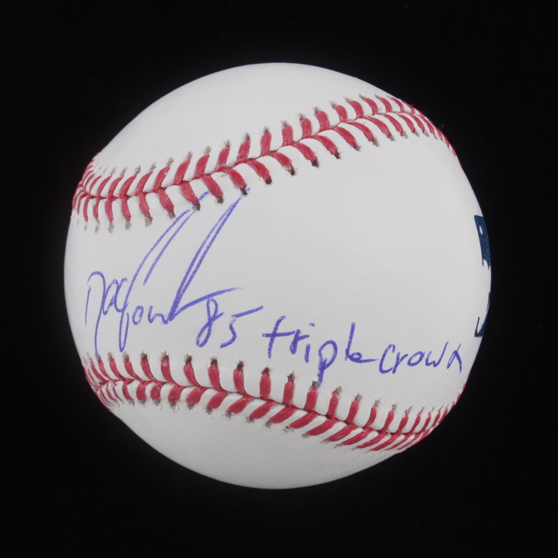 Dwight "Doc" Gooden Signed OML Baseball Inscribed "85 Triple Crown" (Schwartz Sports COA) at PristineAuction.com Dwight "Doc" Gooden Signed OML Baseball Inscribed "85 Triple Crown" (Schwartz Sports COA) at PristineAuction.com