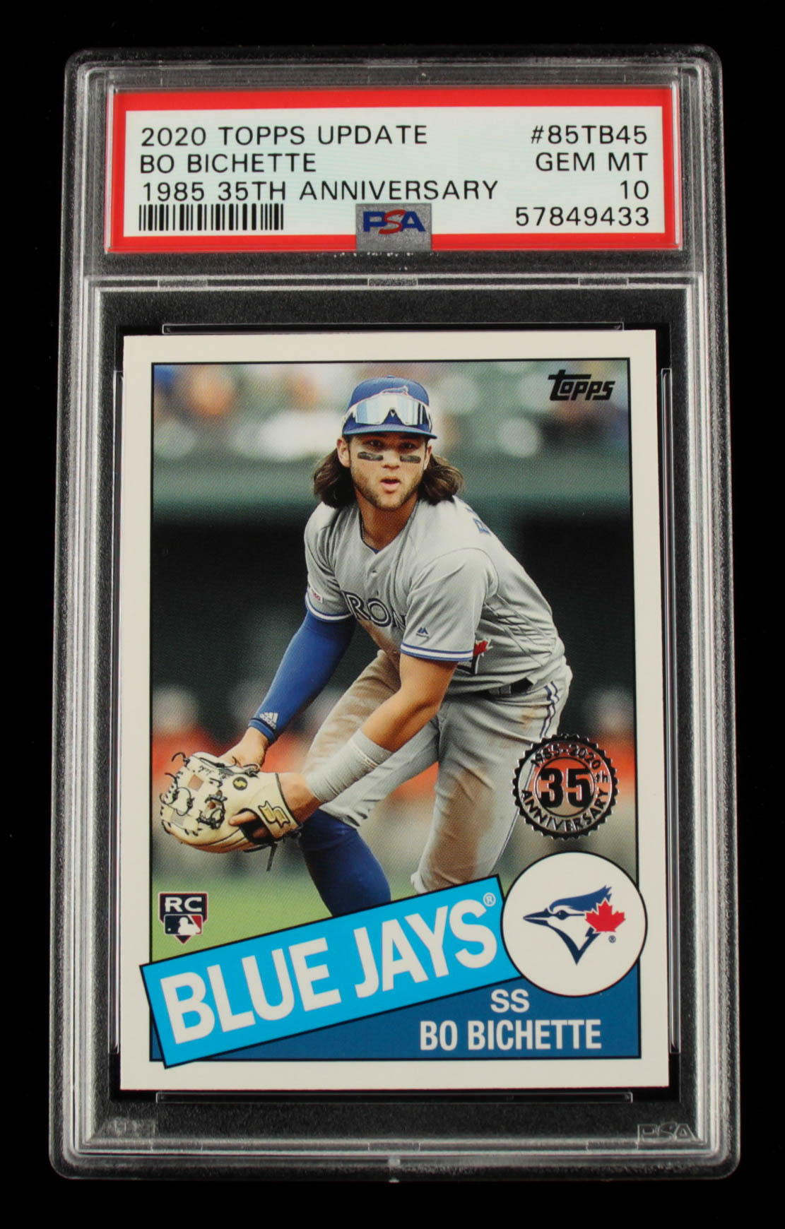 Bo Bichette 2020 Topps Update '85 Topps #85TB45 (PSA 10) at PristineAuction.com Bo Bichette 2020 Topps Update '85 Topps #85TB45 (PSA 10) at PristineAuction.com