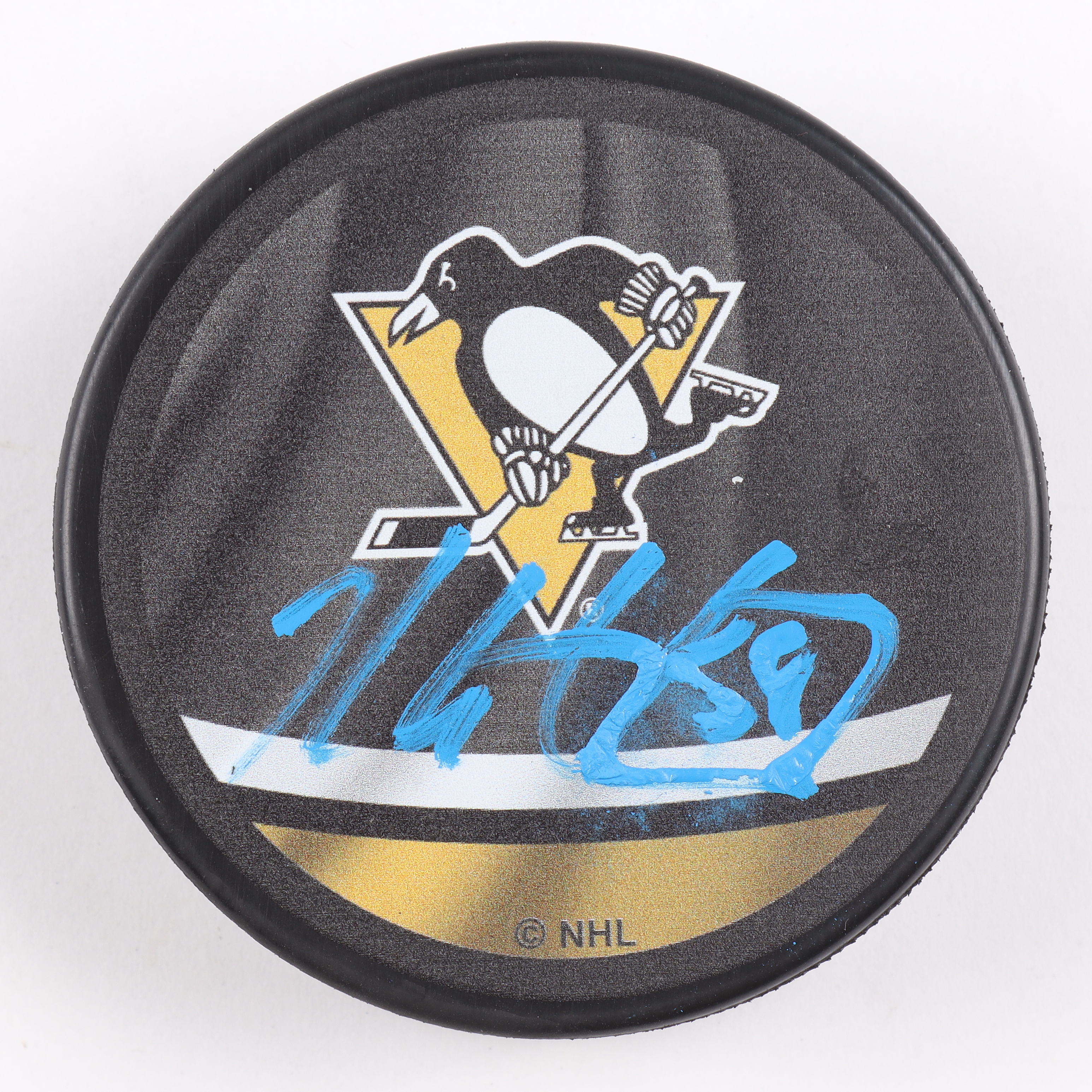 Kris Letang Signed Penguins Logo Hockey Puck (Letang Hologram) at PristineAuction.com Kris Letang Signed Penguins Logo Hockey Puck (Letang Hologram) at PristineAuction.com