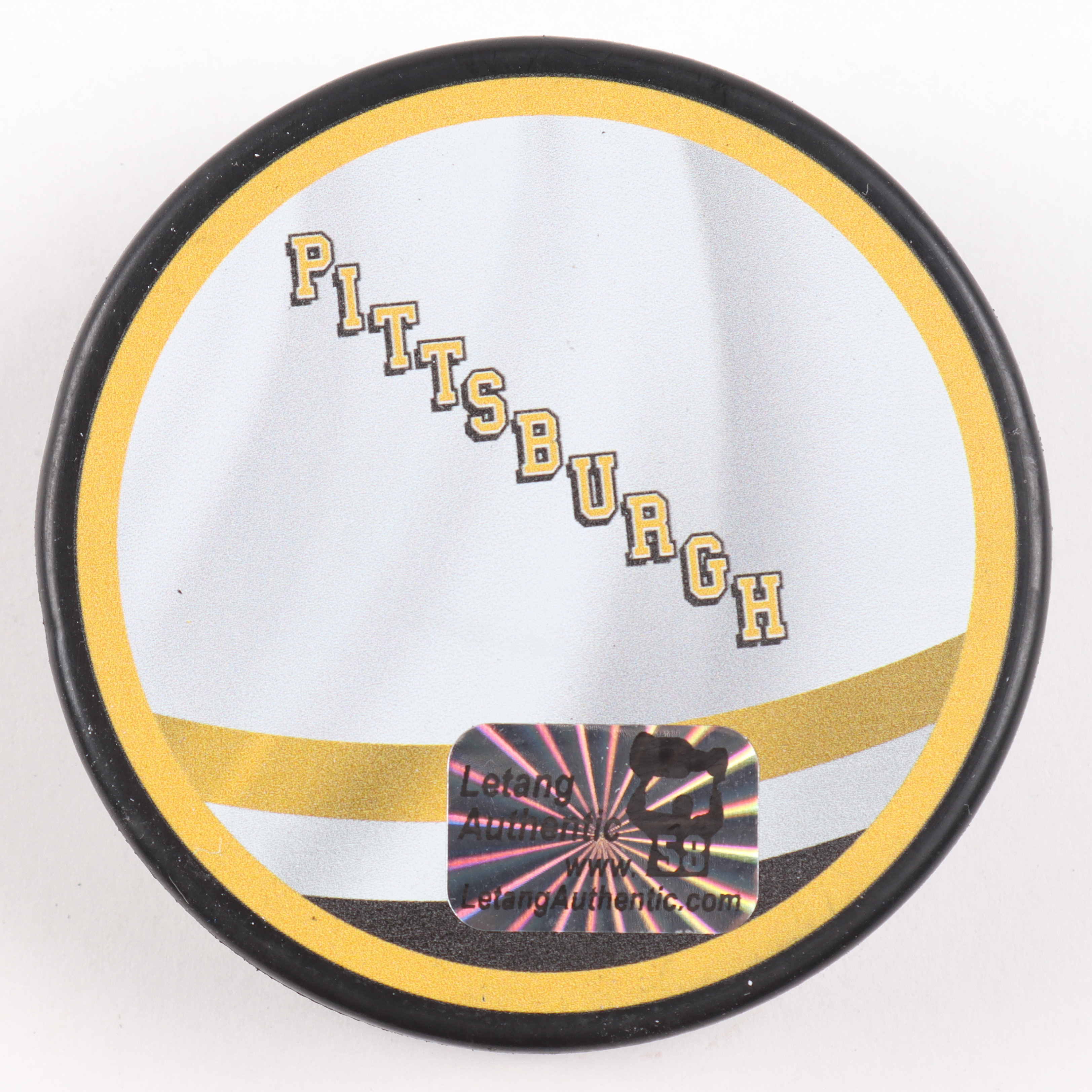 Kris Letang Signed Penguins Logo Hockey Puck (Letang Hologram) at PristineAuction.com Kris Letang Signed Penguins Logo Hockey Puck (Letang Hologram) at PristineAuction.com