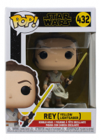 "Star Wars" #432 Rey (Yellow Lightsaber) Funko Pop! Vinyl Figure at PristineAuction.com