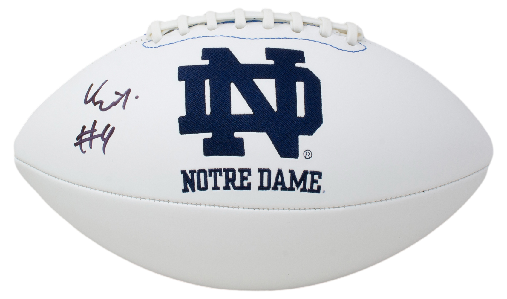 Kevin Austin Jr. Signed Notre Dame Fighting Irish Logo Football (PSA) at PristineAuction.com Kevin Austin Jr. Signed Notre Dame Fighting Irish Logo Football (PSA) at PristineAuction.com