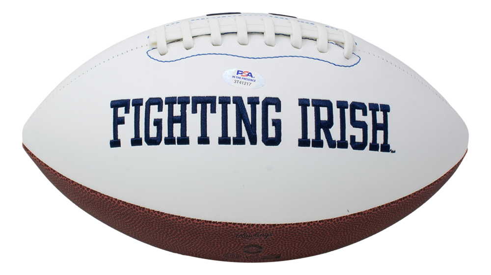 Kevin Austin Jr. Signed Notre Dame Fighting Irish Logo Football (PSA) at PristineAuction.com Kevin Austin Jr. Signed Notre Dame Fighting Irish Logo Football (PSA) at PristineAuction.com