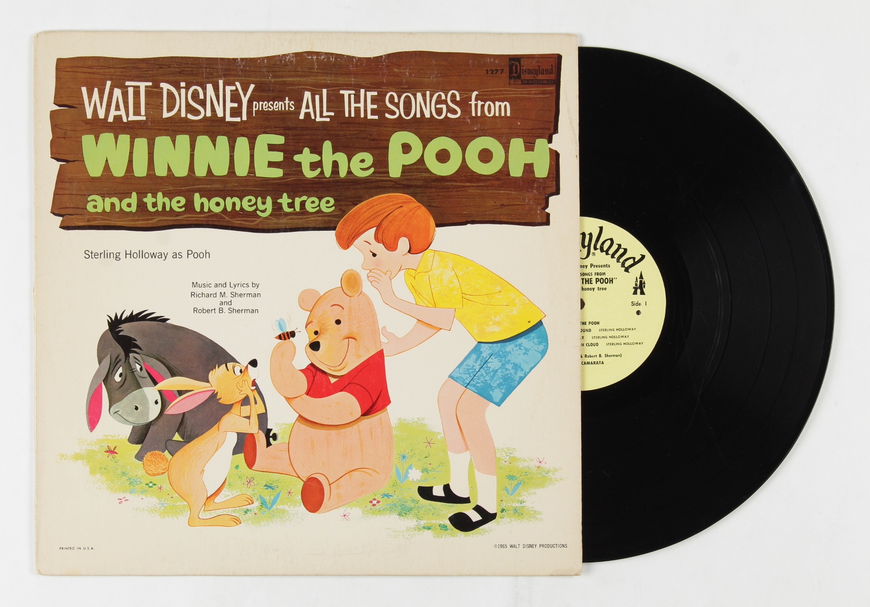 Vintage 1965 Walt Disney's "Winnie the Pooh" Soundtrack Vinyl LP Record Album (See Description) at PristineAuction.com Vintage 1965 Walt Disney's "Winnie the Pooh" Soundtrack Vinyl LP Record Album (See Description) at PristineAuction.com