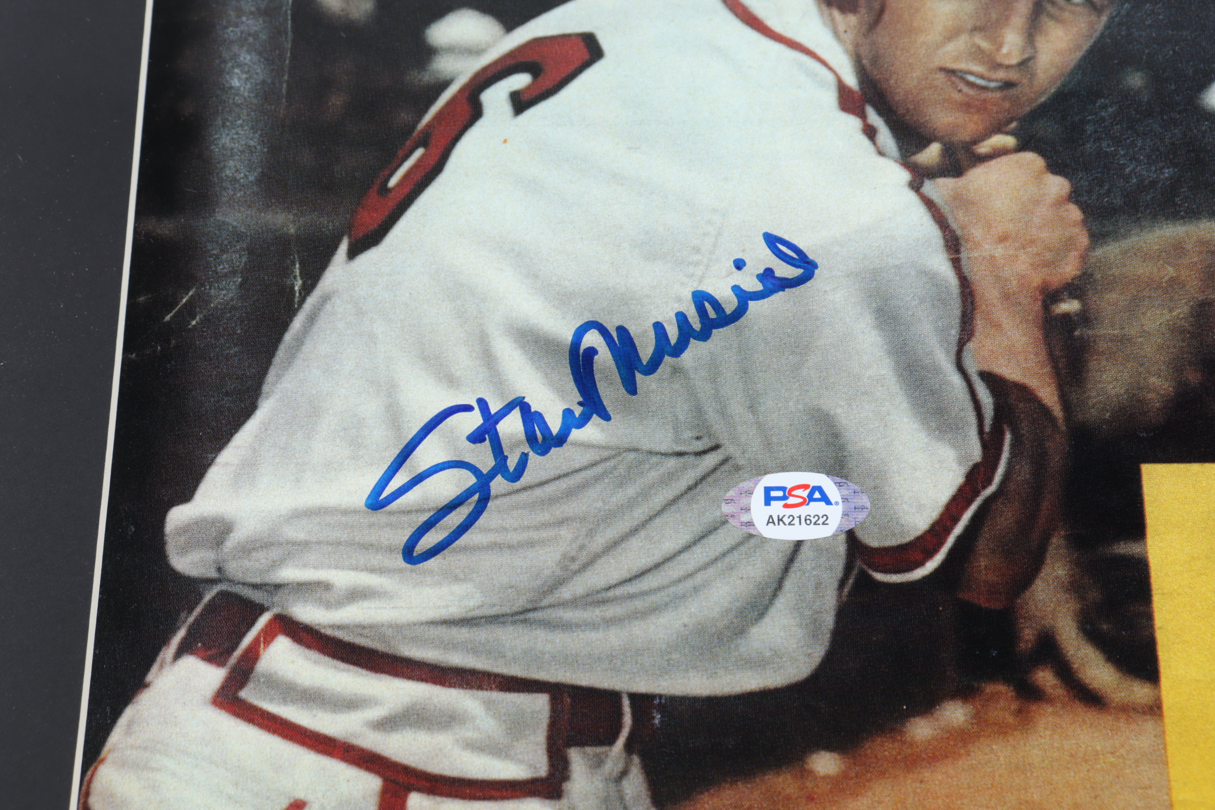 Stan "The Man" Musial Signed Cardinals 15x20 Custom Framed Photo Display (PSA COA) at PristineAuction.com Stan "The Man" Musial Signed Cardinals 15x20 Custom Framed Photo Display (PSA COA) at PristineAuction.com