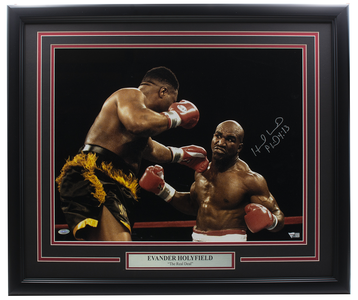 Evander Holyfield Signed "The Real Deal" Custom Framed Photo (Fanatics) at PristineAuction.com Evander Holyfield Signed "The Real Deal" Custom Framed Photo (Fanatics) at PristineAuction.com