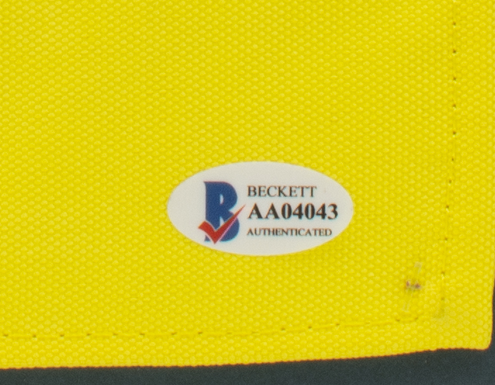 Jack Nicklaus Signed Masters 20x30 Custom Framed Pin Flag Display Inscribed "63, 65, 66, 72, 75, 86" (Beckett) at PristineAuction.com Jack Nicklaus Signed Masters 20x30 Custom Framed Pin Flag Display Inscribed "63, 65, 66, 72, 75, 86" (Beckett) at PristineAuction.com