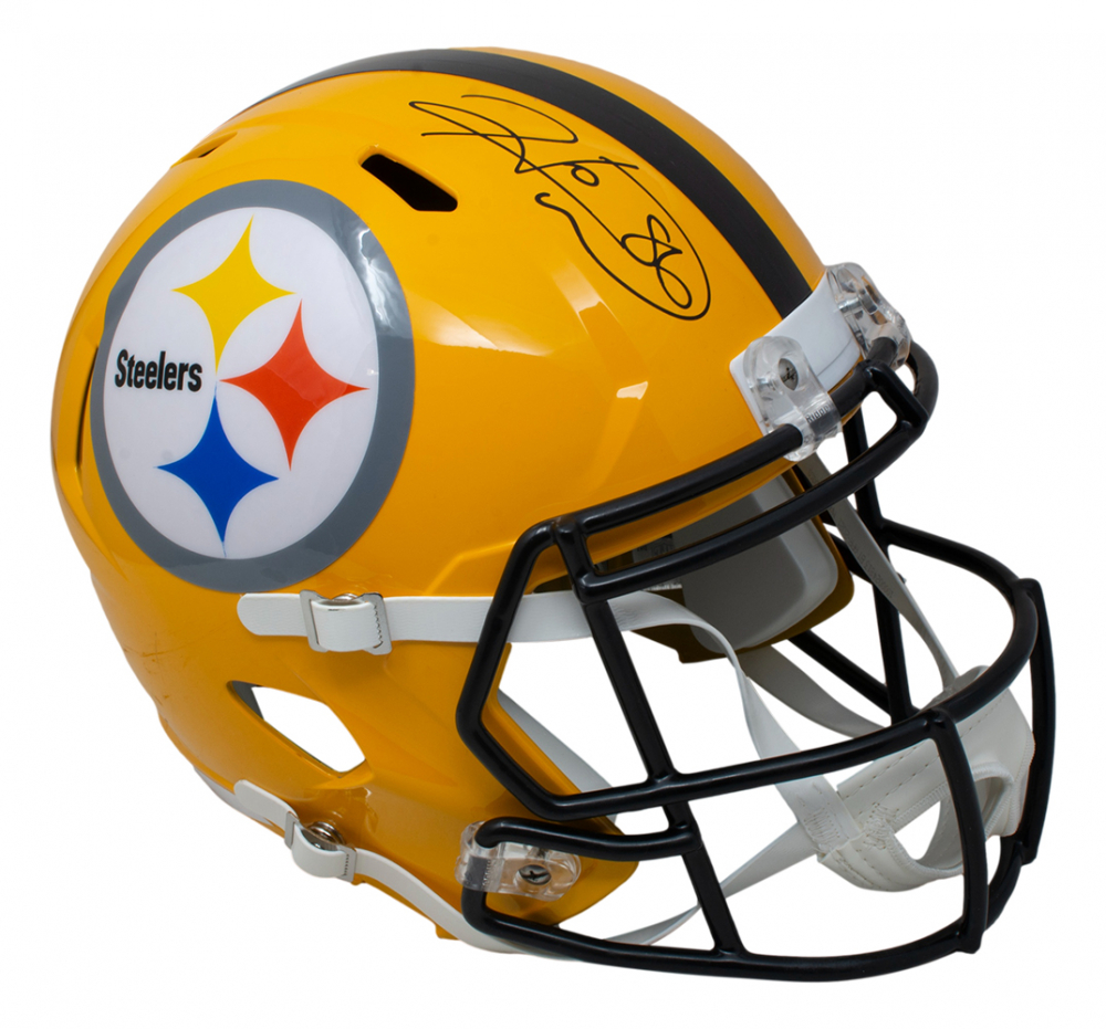 Hines Ward Signed Steelers FullSize Speed Helmet with Display Case