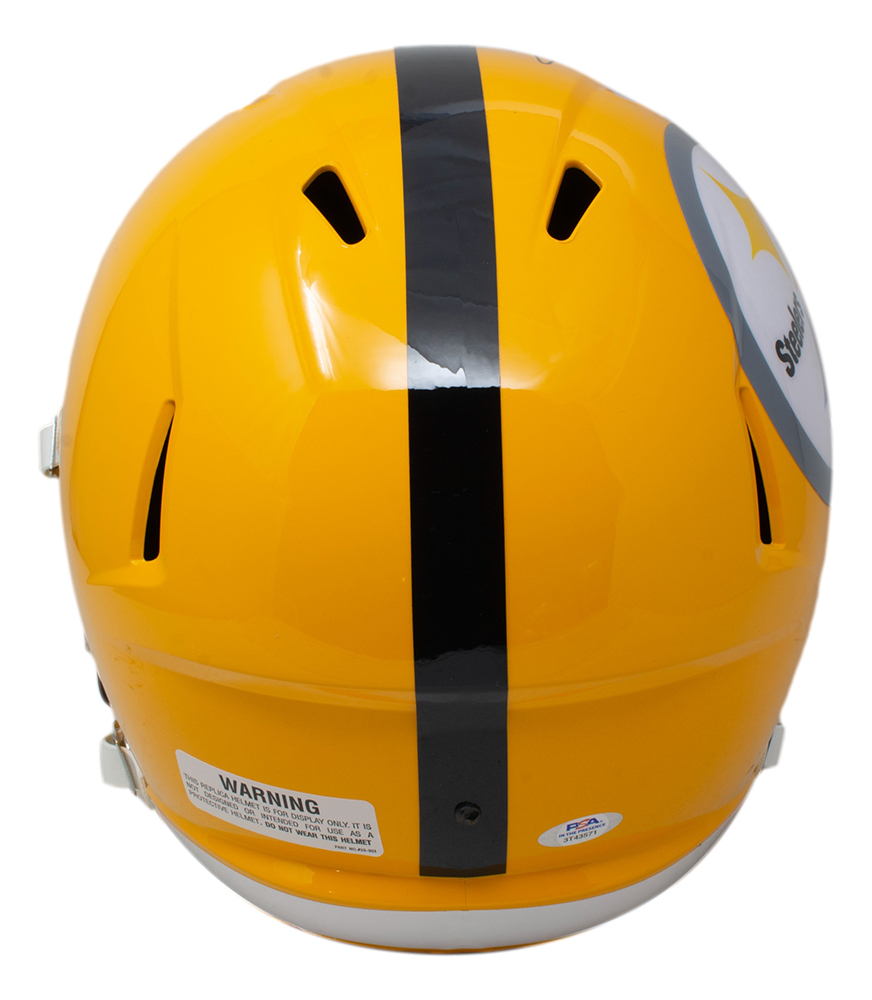 Hines Ward Signed Steelers FullSize Speed Helmet with Display Case