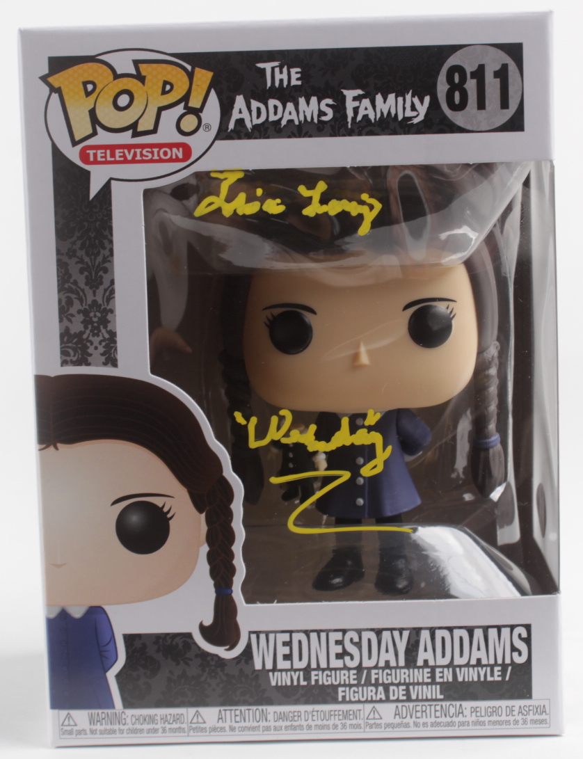 Lisa Loring Signed "The Addams Family" Wednesday Addams #811 Funko Pop! Vinyl Figure Inscribed "Wednesday" (PSA COA) at PristineAuction.com Lisa Loring Signed "The Addams Family" Wednesday Addams #811 Funko Pop! Vinyl Figure Inscribed "Wednesday" (PSA COA) at PristineAuction.com