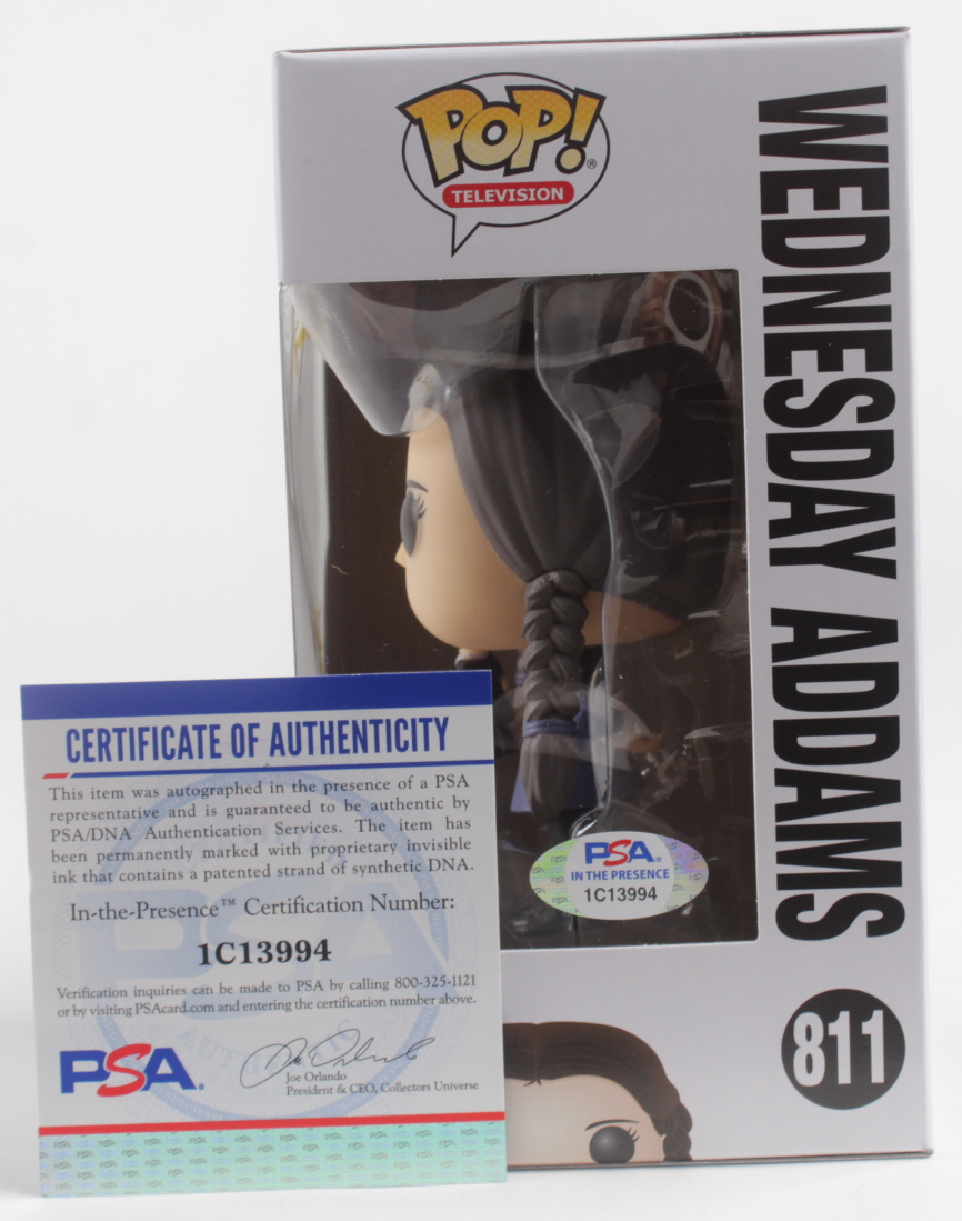 Lisa Loring Signed "The Addams Family" Wednesday Addams #811 Funko Pop! Vinyl Figure Inscribed "Wednesday" (PSA COA) at PristineAuction.com Lisa Loring Signed "The Addams Family" Wednesday Addams #811 Funko Pop! Vinyl Figure Inscribed "Wednesday" (PSA COA) at PristineAuction.com