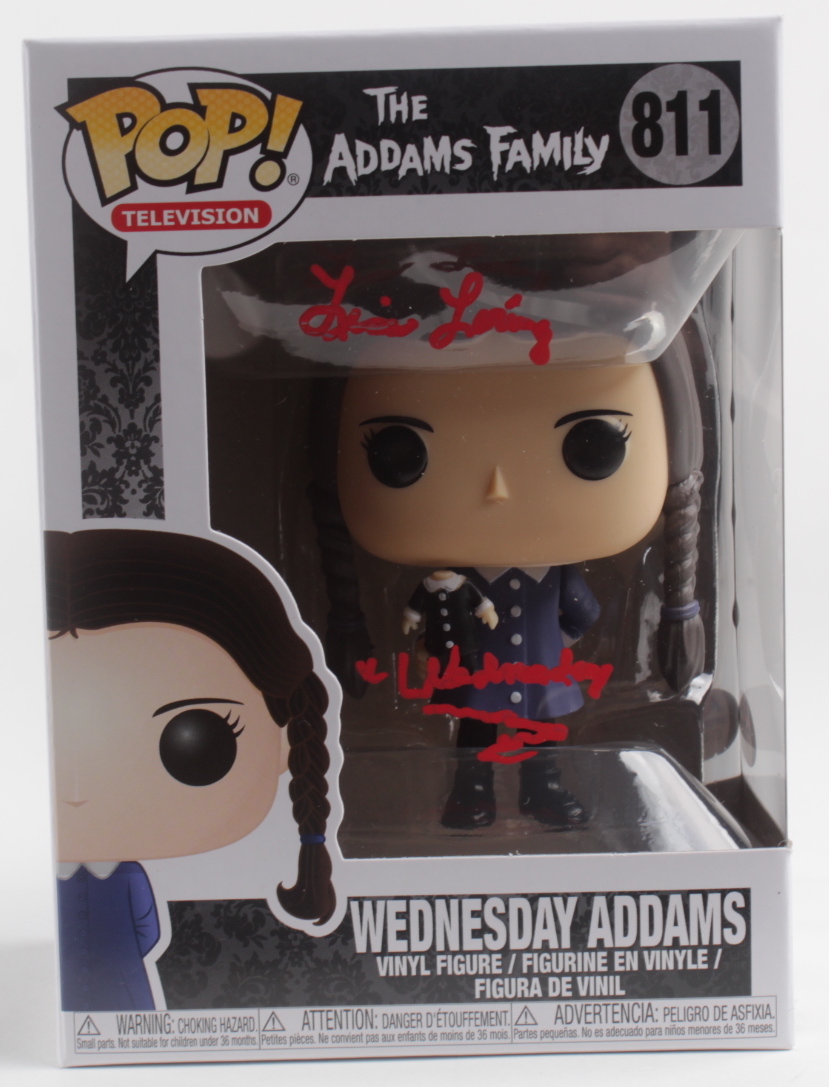 Lisa Loring Signed "The Addams Family" Wednesday Addams #811 Funko Pop! Vinyl Figure Inscribed "Wednesday" (PSA COA) at PristineAuction.com Lisa Loring Signed "The Addams Family" Wednesday Addams #811 Funko Pop! Vinyl Figure Inscribed "Wednesday" (PSA COA) at PristineAuction.com