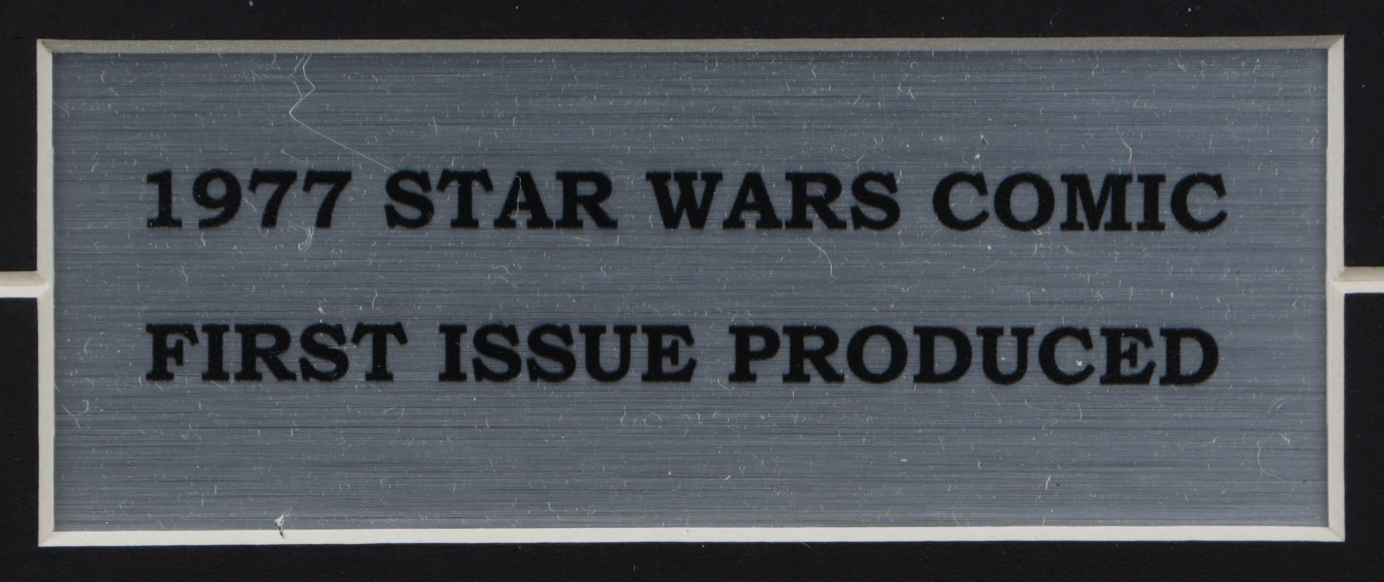 1977 "Star Wars" Issue #1 Marvel Comic Book 14x19 Custom Framed Display at PristineAuction.com 1977 "Star Wars" Issue #1 Marvel Comic Book 14x19 Custom Framed Display at PristineAuction.com