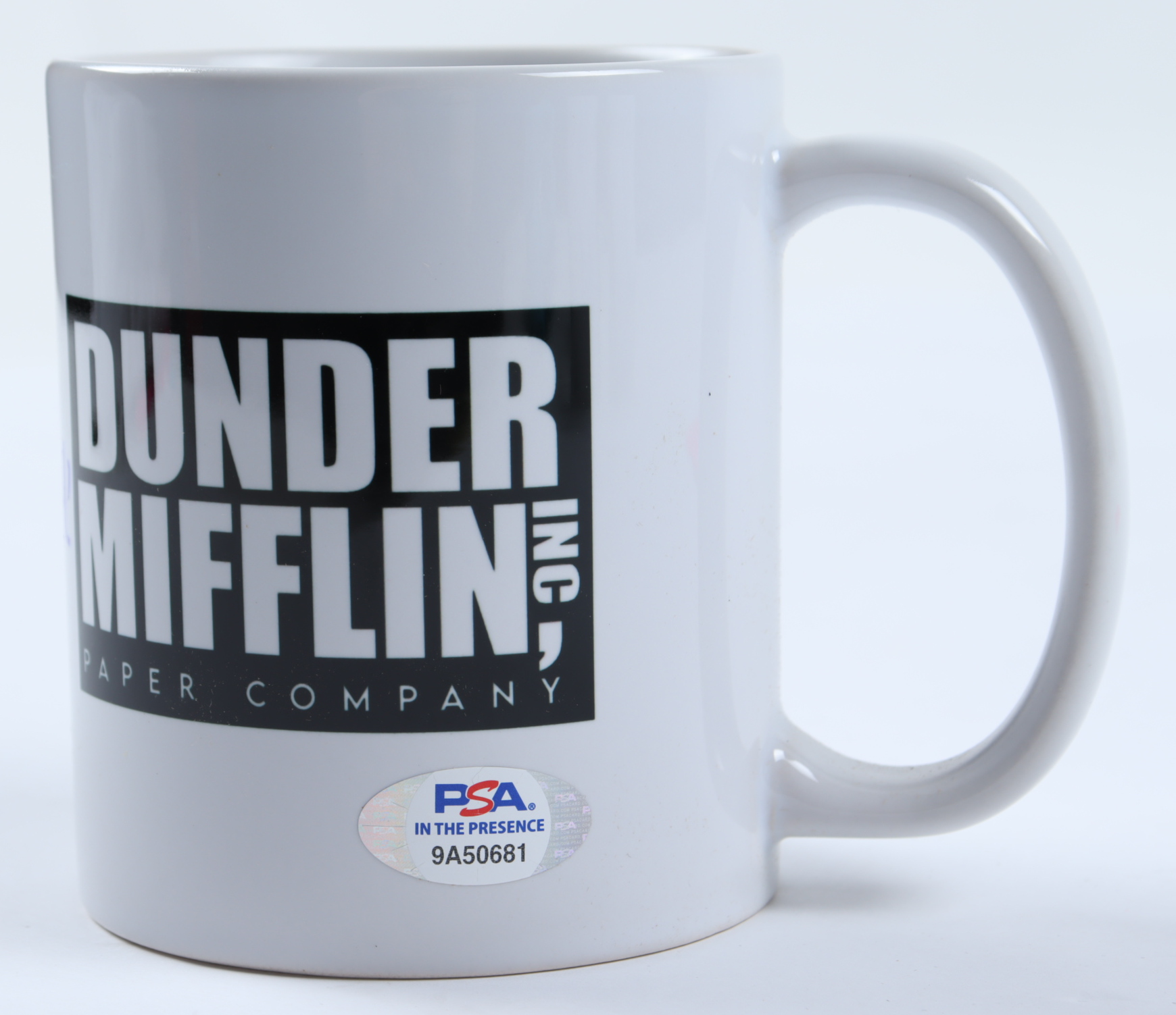 Kate Flannery Signed "The Office" Prop Mug Inscribed "Meredith" (PSA Hologram) at PristineAuction.com Kate Flannery Signed "The Office" Prop Mug Inscribed "Meredith" (PSA Hologram) at PristineAuction.com