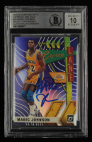 Magic Johnson Signed 2019-20 Donruss Optic Express Lane Holo #20 (BGS | Auto 10) at PristineAuction.com