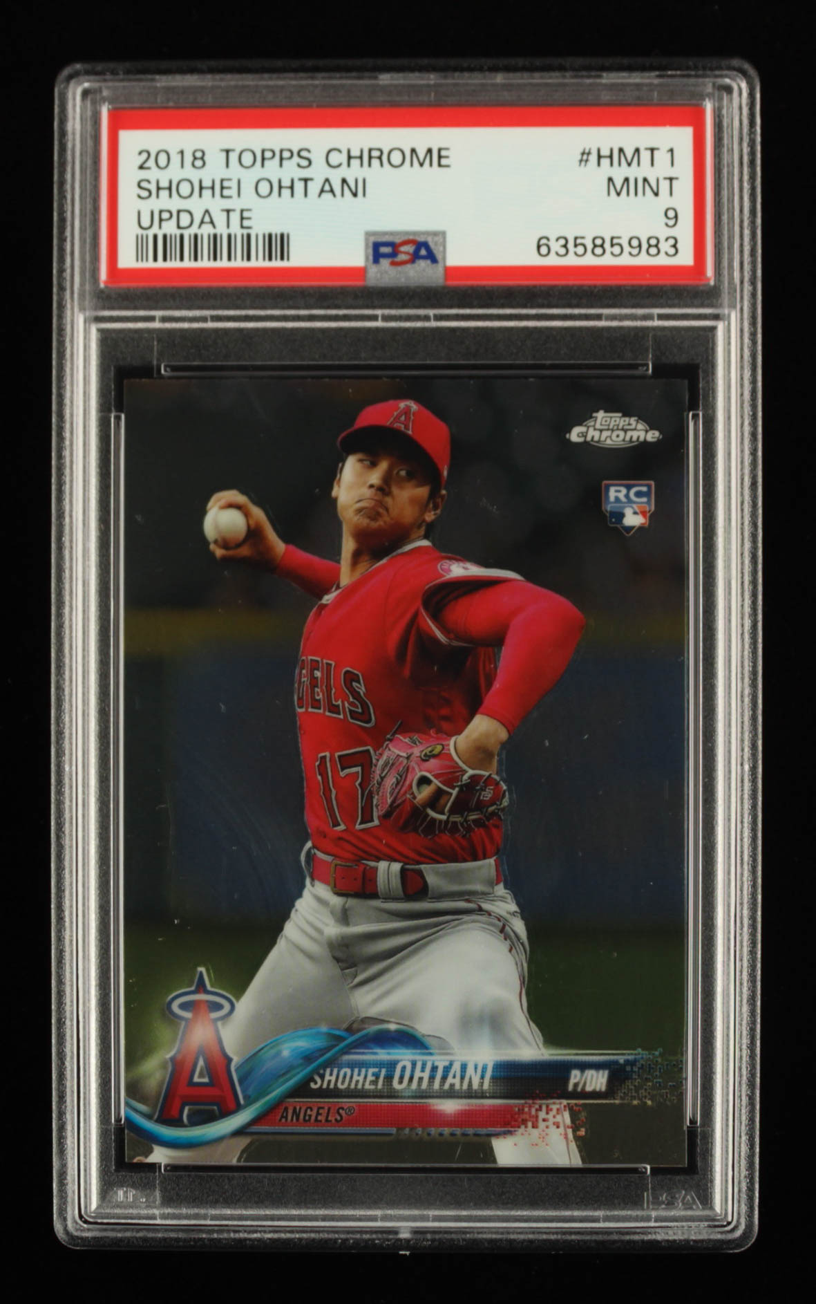 Shohei Ohtani 2018 Topps Chrome Update #HMT1 RC (PSA 9) at PristineAuction.com Shohei Ohtani 2018 Topps Chrome Update #HMT1 RC (PSA 9) at PristineAuction.com