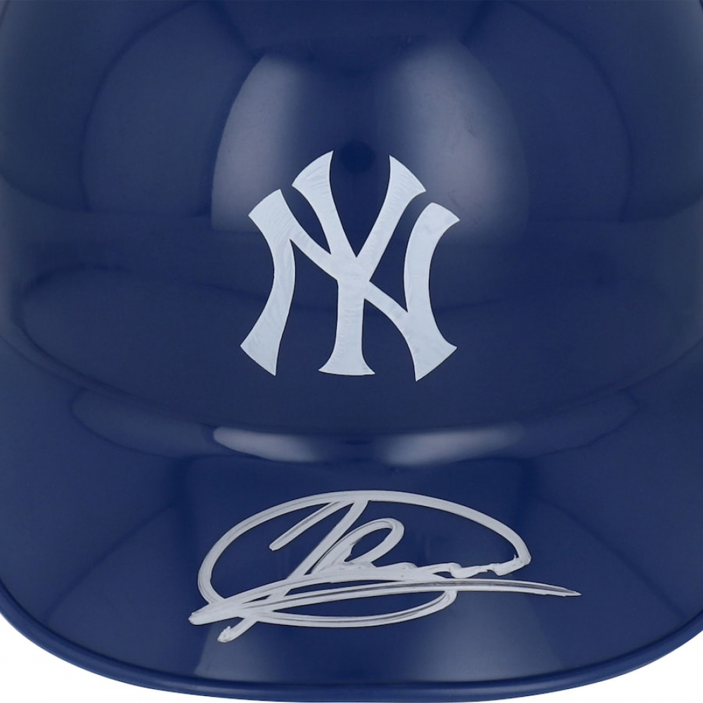 Jasson Dominguez Signed Yankees Batting Mini Helmet (Fanatics