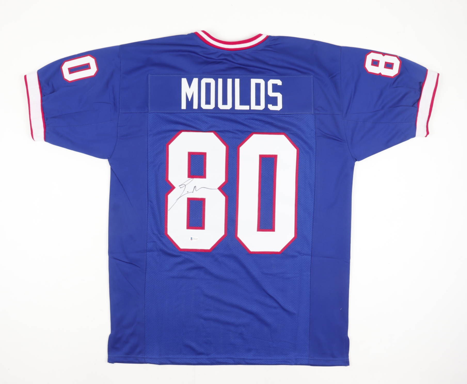 Eric Moulds Signed Jersey (Beckett Hologram) at PristineAuction.com Eric Moulds Signed Jersey (Beckett Hologram) at PristineAuction.com