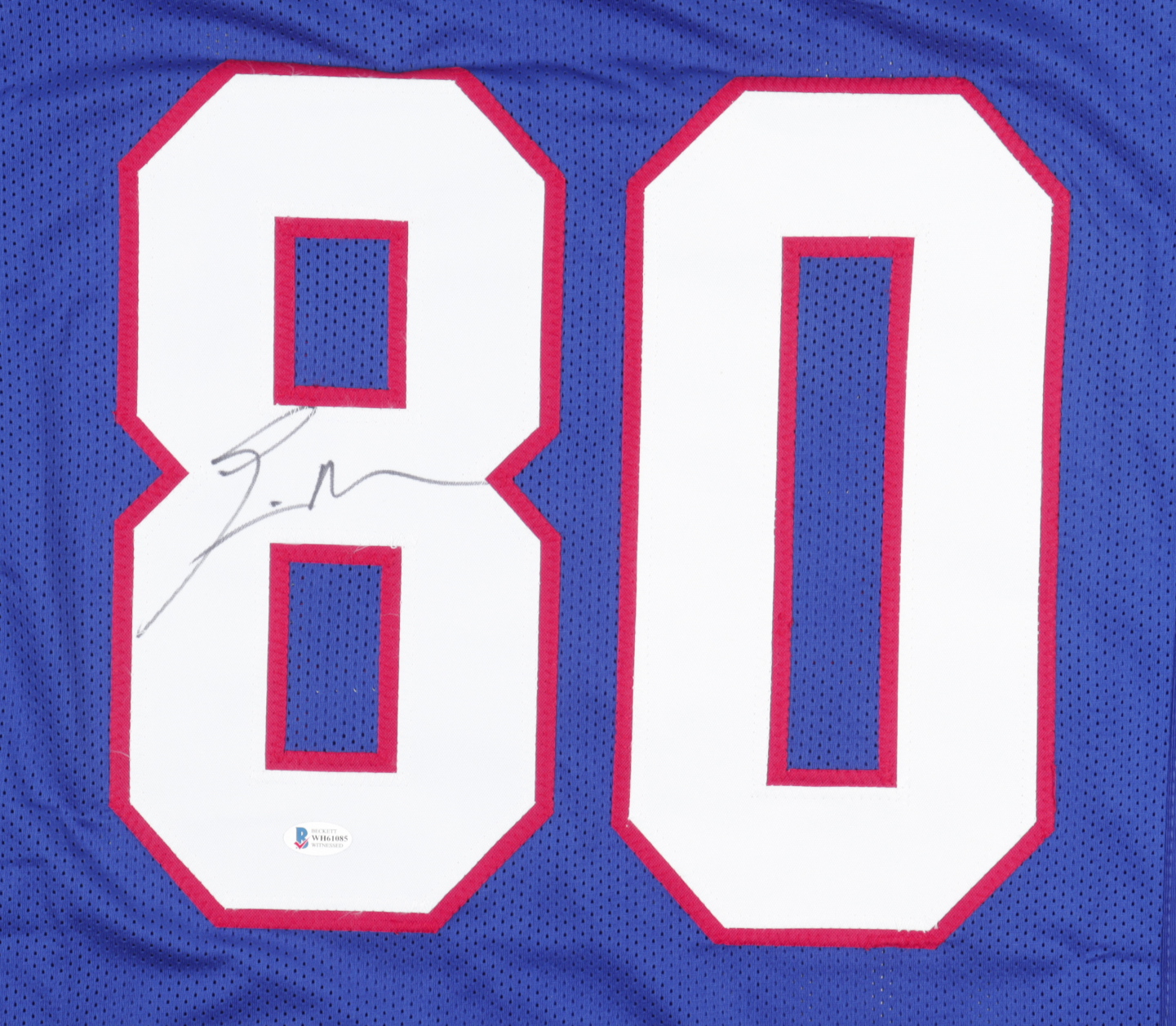 Eric Moulds Signed Jersey (Beckett Hologram) at PristineAuction.com Eric Moulds Signed Jersey (Beckett Hologram) at PristineAuction.com