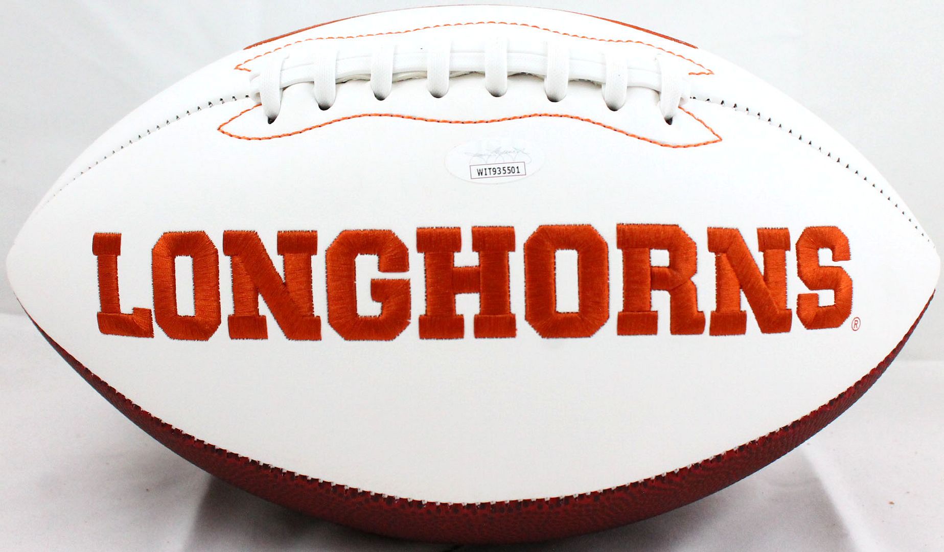 Sam Ehlinger Signed Texas Longhorns Logo Football Inscribed "Hook Em!" (JSA) at PristineAuction.com Sam Ehlinger Signed Texas Longhorns Logo Football Inscribed "Hook Em!" (JSA) at PristineAuction.com