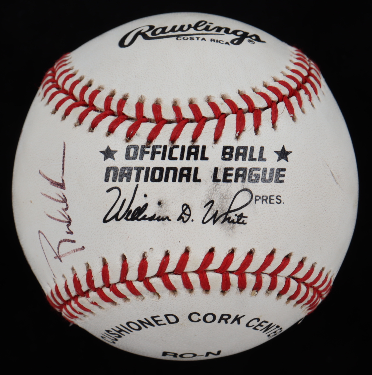 1990s Giants ONL Baseball Multi-Signed by (6) with Barry Bonds, Orlando Cepeda, Dusty Baker, J.T. Snow (Beckett LOA) at PristineAuction.com 1990s Giants ONL Baseball Multi-Signed by (6) with Barry Bonds, Orlando Cepeda, Dusty Baker, J.T. Snow (Beckett LOA) at PristineAuction.com