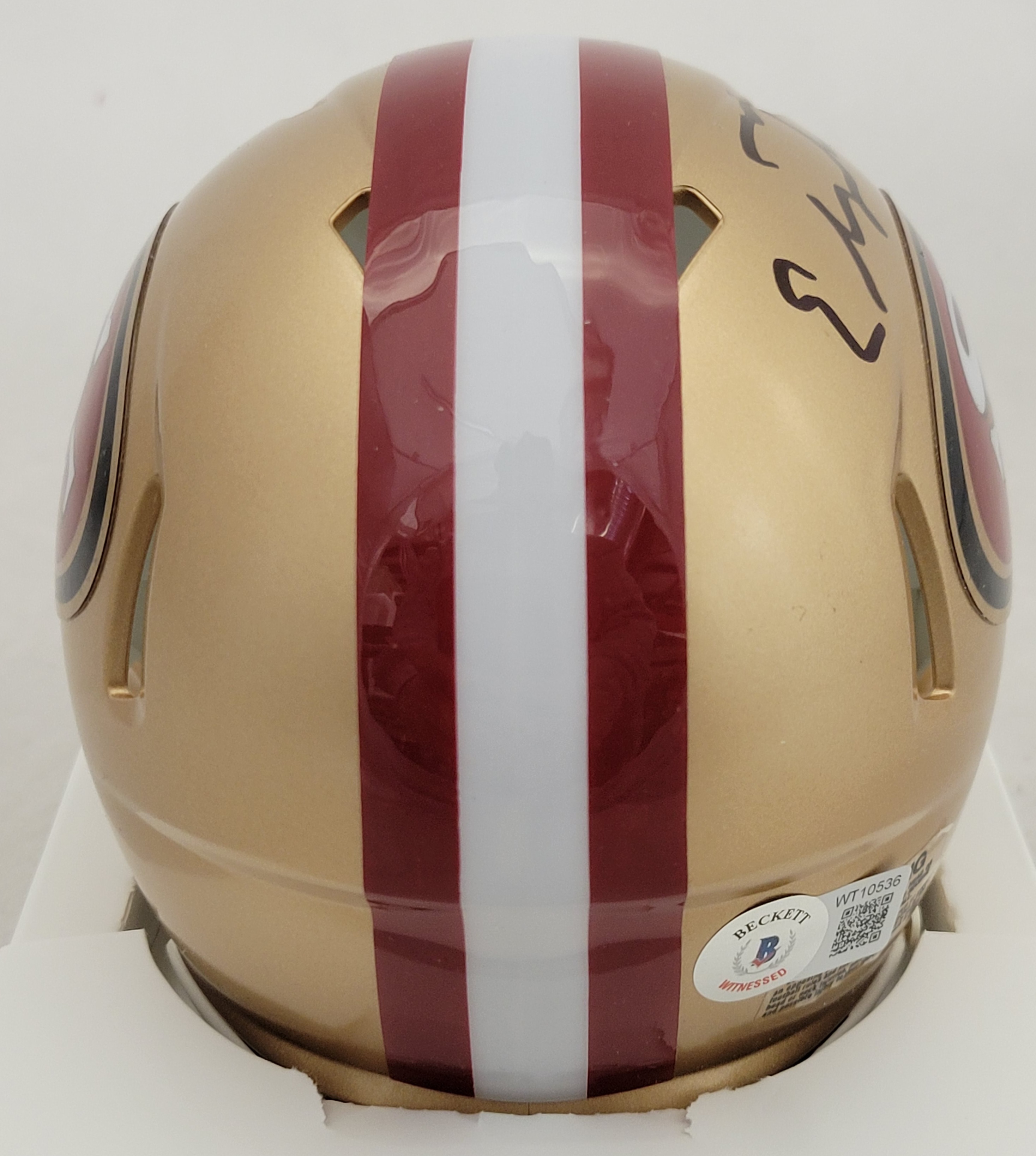 Elijah Mitchell Signed 49ers Speed Mini Helmet (Beckett) at PristineAuction.com Elijah Mitchell Signed 49ers Speed Mini Helmet (Beckett) at PristineAuction.com