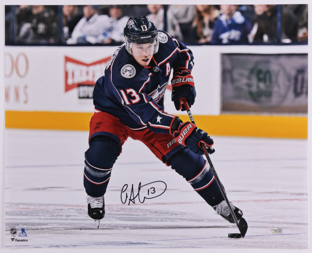Cam Atkinson Signed Blue Jackets 16x20 Photo (Fanatics Hologram) at PristineAuction.com Cam Atkinson Signed Blue Jackets 16x20 Photo (Fanatics Hologram) at PristineAuction.com