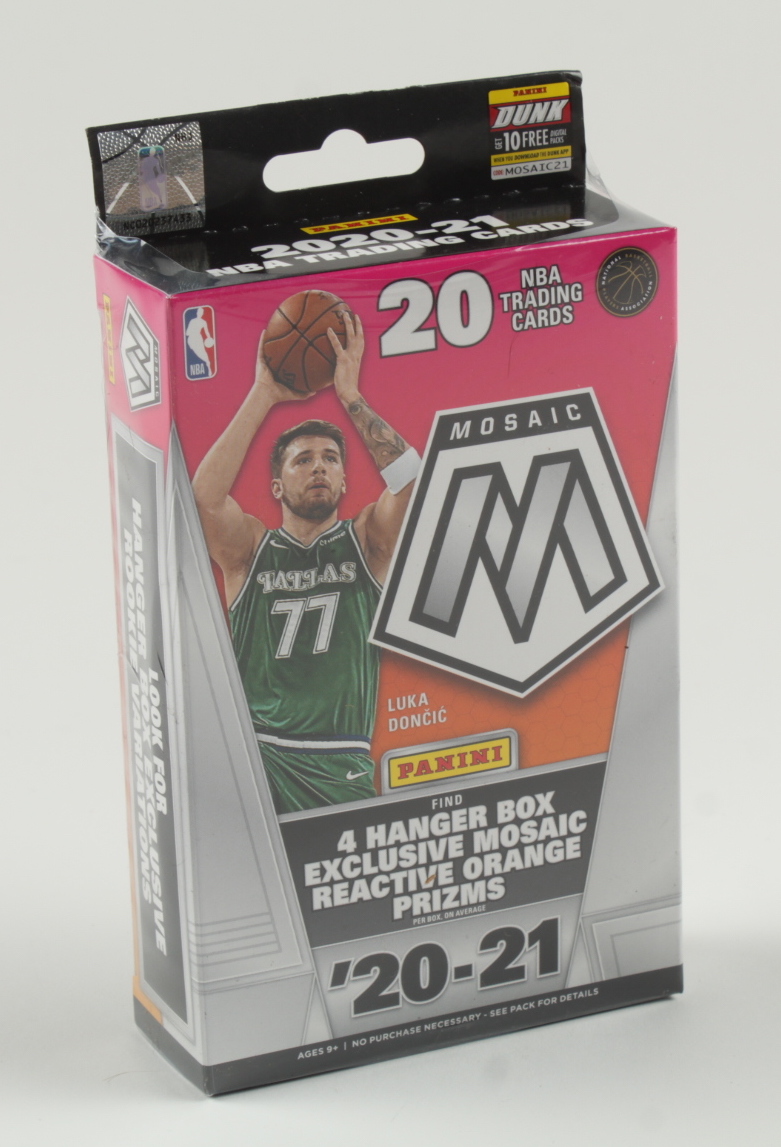 2020-21 Panini Mosaic Basketball Hanger Box with (20) Cards at PristineAuction.com 2020-21 Panini Mosaic Basketball Hanger Box with (20) Cards at PristineAuction.com
