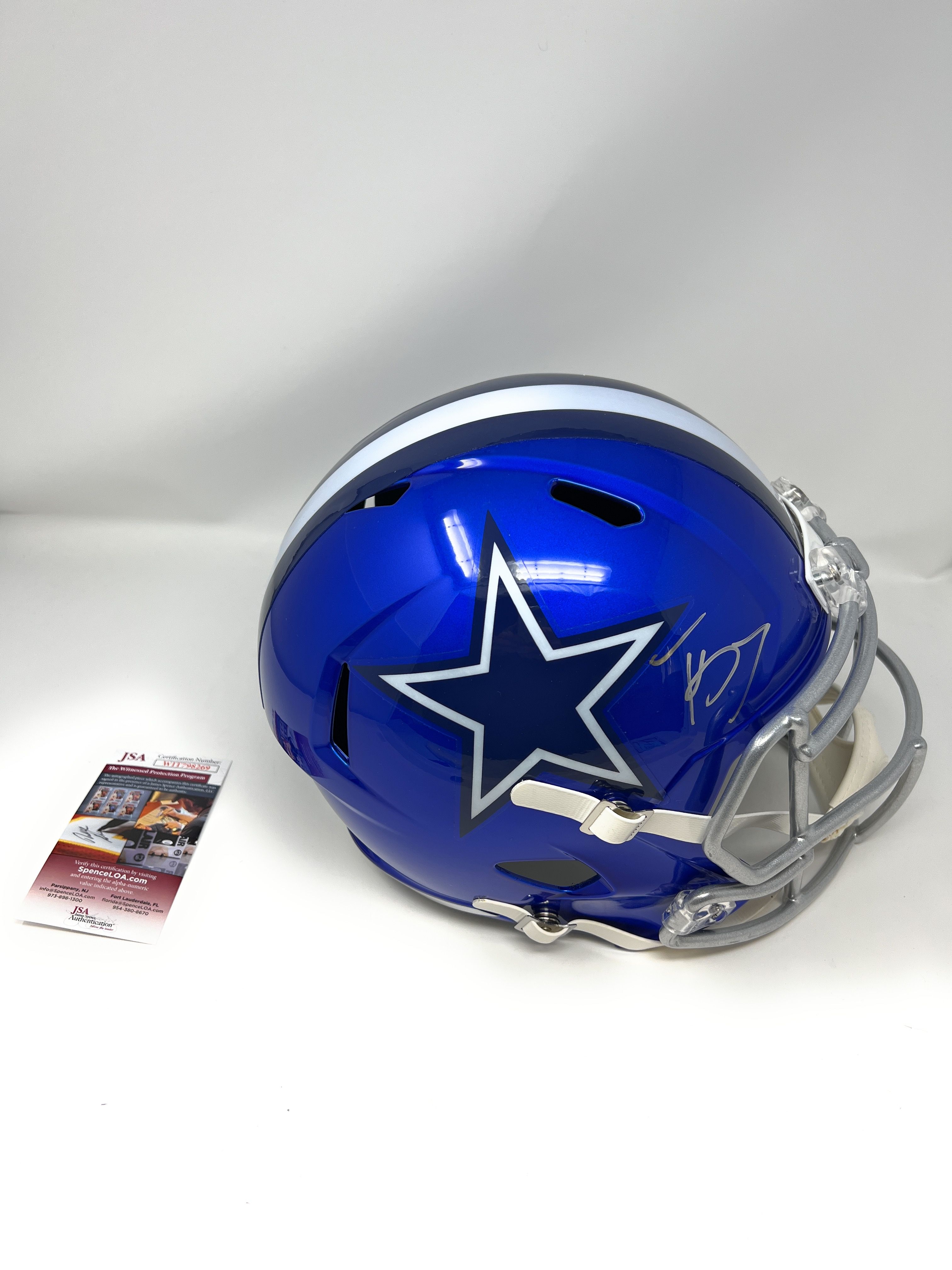 Trevon Diggs Signed Cowboys Full-Size Flash Alternate Speed Helmet (JSA COA) at PristineAuction.com Trevon Diggs Signed Cowboys Full-Size Flash Alternate Speed Helmet (JSA COA) at PristineAuction.com
