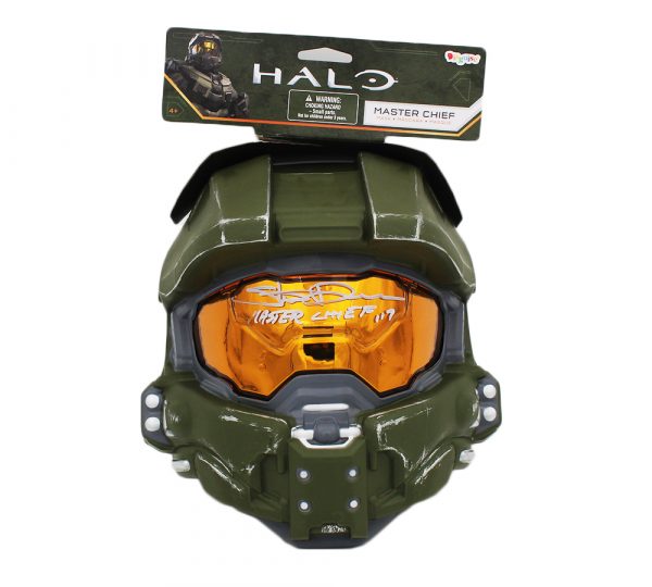 Steve Downes Signed "Halo" Master Chief Full-Size Helmet Mask Inscribed "Master Chief 117" (Radtke) at PristineAuction.com Steve Downes Signed "Halo" Master Chief Full-Size Helmet Mask Inscribed "Master Chief 117" (Radtke) at PristineAuction.com