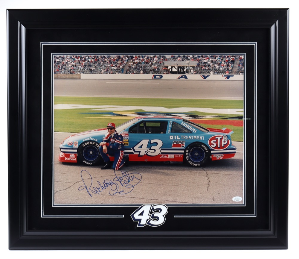 Richard Petty Signed 24x27 Custom Framed Photo Display (JSA Hologram) at PristineAuction.com Richard Petty Signed 24x27 Custom Framed Photo Display (JSA Hologram) at PristineAuction.com