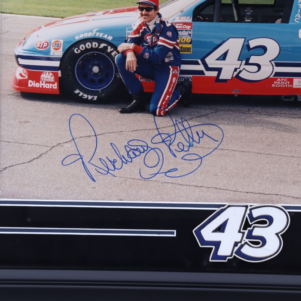 Richard Petty Signed 24x27 Custom Framed Photo Display (JSA Hologram) at PristineAuction.com Richard Petty Signed 24x27 Custom Framed Photo Display (JSA Hologram) at PristineAuction.com