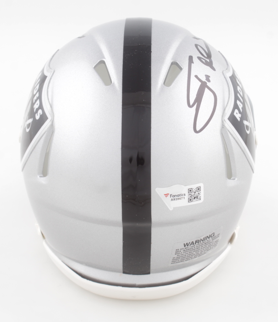 Jon Gruden Signed Raiders Speed Mini Helmet (Fanatics Hologram) at PristineAuction.com Jon Gruden Signed Raiders Speed Mini Helmet (Fanatics Hologram) at PristineAuction.com