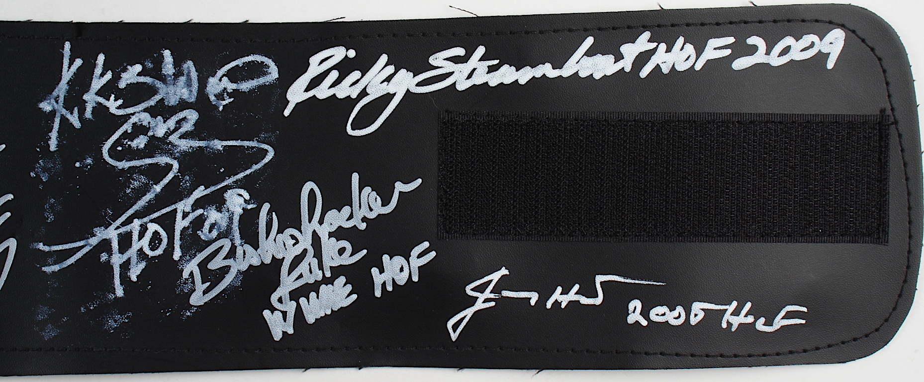 WWE World Heavyweight Champion Wrestling Belt Signed by (6) with Jerry Lawler, Jimmy Hart, Ricky Steamboat, Koko B. Ware with Multiple Hall of Fame Inscriptions (JSA COA) at PristineAuction.com WWE World Heavyweight Champion Wrestling Belt Signed by (6) with Jerry Lawler, Jimmy Hart, Ricky Steamboat, Koko B. Ware with Multiple Hall of Fame Inscriptions (JSA COA) at PristineAuction.com