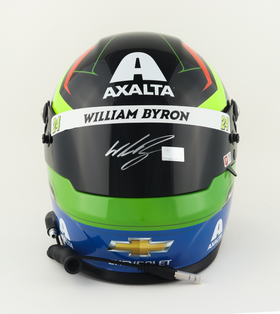 William Byron Signed NASCAR Axalta Full-Size Helmet (Hendrick & PA) at PristineAuction.com William Byron Signed NASCAR Axalta Full-Size Helmet (Hendrick & PA) at PristineAuction.com