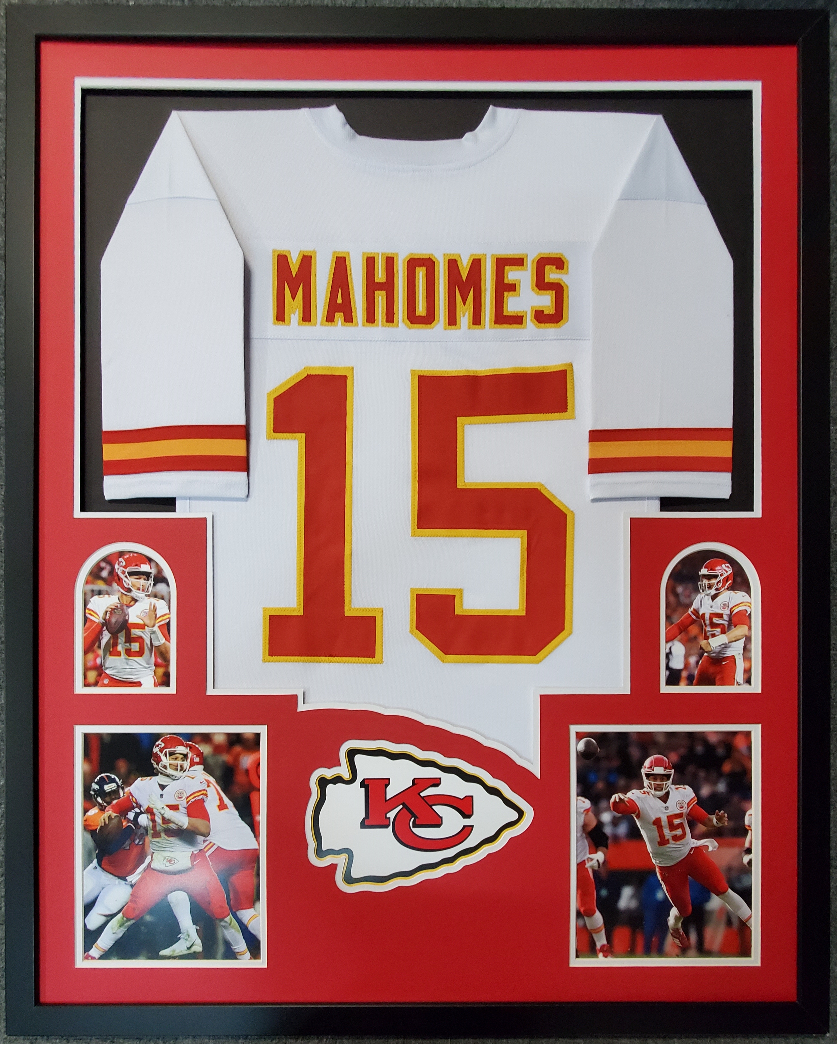 Patrick Mahomes 34x42 Custom Framed Jersey Display at PristineAuction.com Patrick Mahomes 34x42 Custom Framed Jersey Display at PristineAuction.com