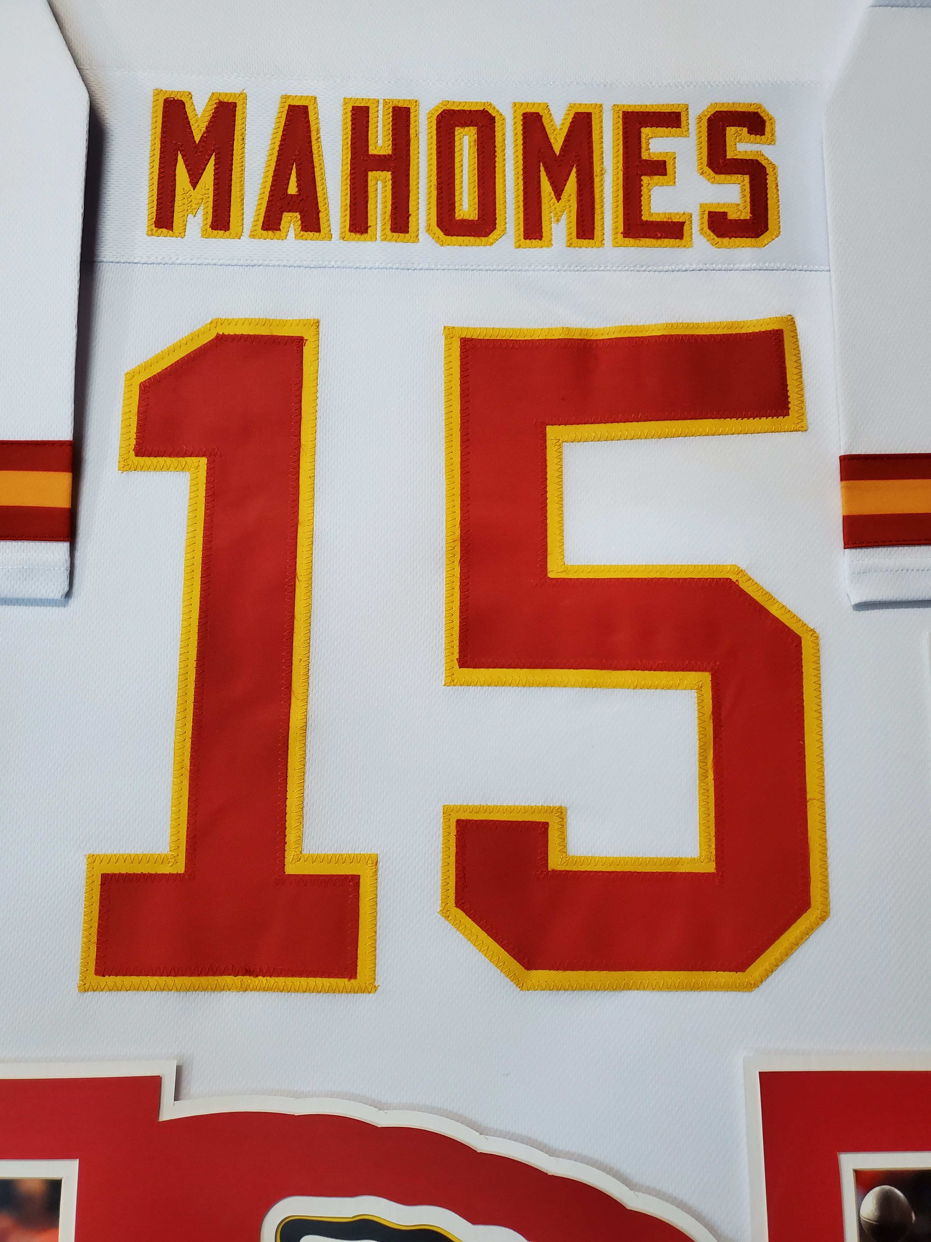 Patrick Mahomes 34x42 Custom Framed Jersey Display at PristineAuction.com Patrick Mahomes 34x42 Custom Framed Jersey Display at PristineAuction.com
