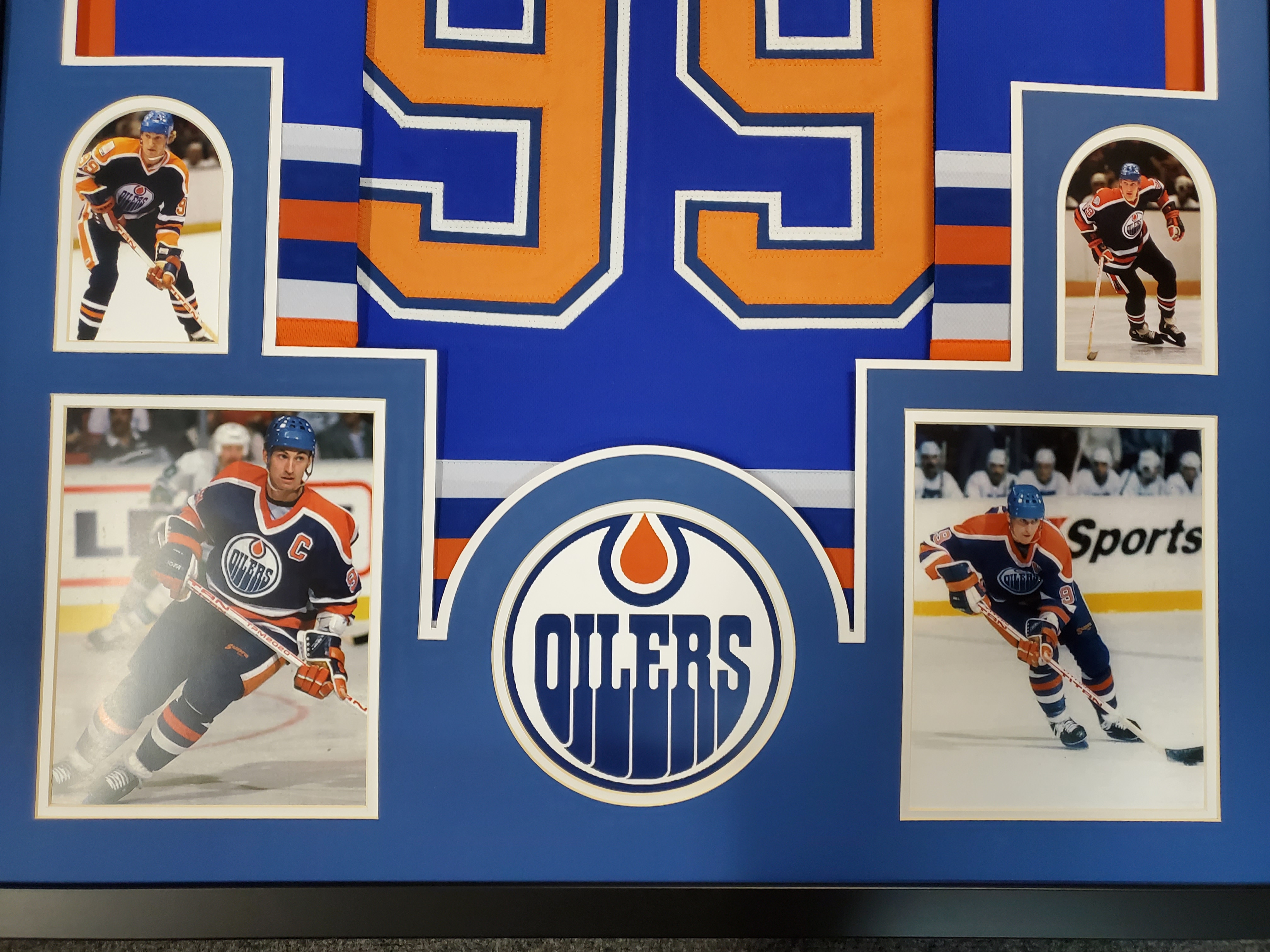 Wayne Gretzky 34x42 Custom Framed Jersey Display at PristineAuction.com Wayne Gretzky 34x42 Custom Framed Jersey Display at PristineAuction.com