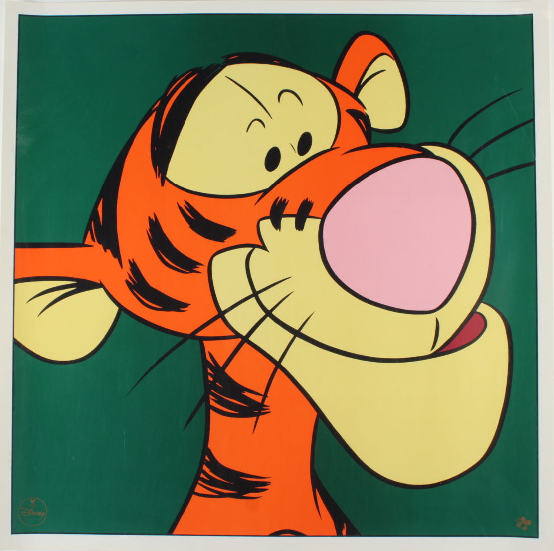 Set of (3) 1997 Disney Character LE 23x23 Lithographs with Winnie the Pooh, Tigger & The Genie with Disney Seals at PristineAuction.com Set of (3) 1997 Disney Character LE 23x23 Lithographs with Winnie the Pooh, Tigger & The Genie with Disney Seals at PristineAuction.com