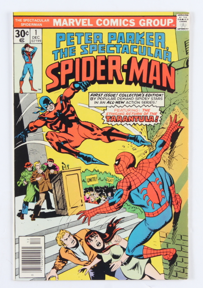 1976 "Peter Parker, The Spectacular Spider-Man" Issue #1 Marvel Comic Book at PristineAuction.com 1976 "Peter Parker, The Spectacular Spider-Man" Issue #1 Marvel Comic Book at PristineAuction.com