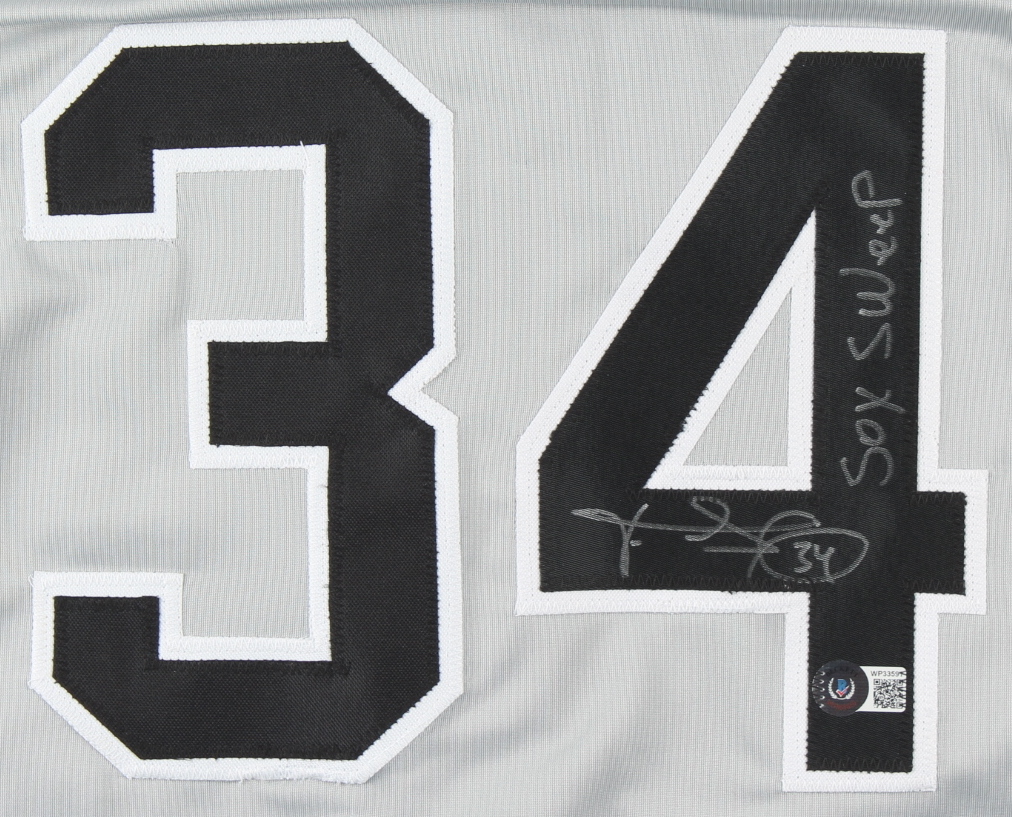 Freddy Garcia Signed Jersey Inscribed "Sox Sweep" (Beckett Hologram) at PristineAuction.com Freddy Garcia Signed Jersey Inscribed "Sox Sweep" (Beckett Hologram) at PristineAuction.com