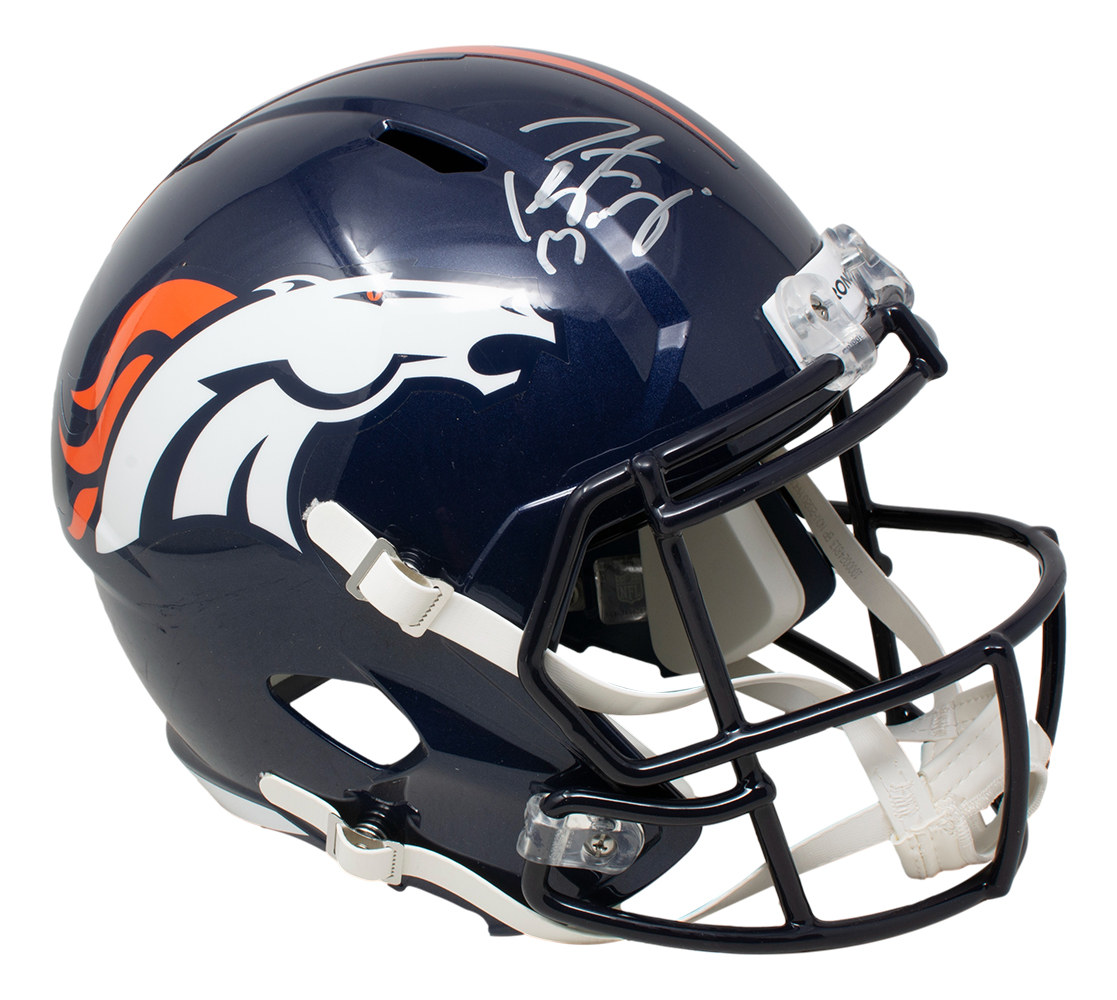 Peyton Manning Signed Broncos Full-Size Speed Helmet (Fanatics) at PristineAuction.com Peyton Manning Signed Broncos Full-Size Speed Helmet (Fanatics) at PristineAuction.com