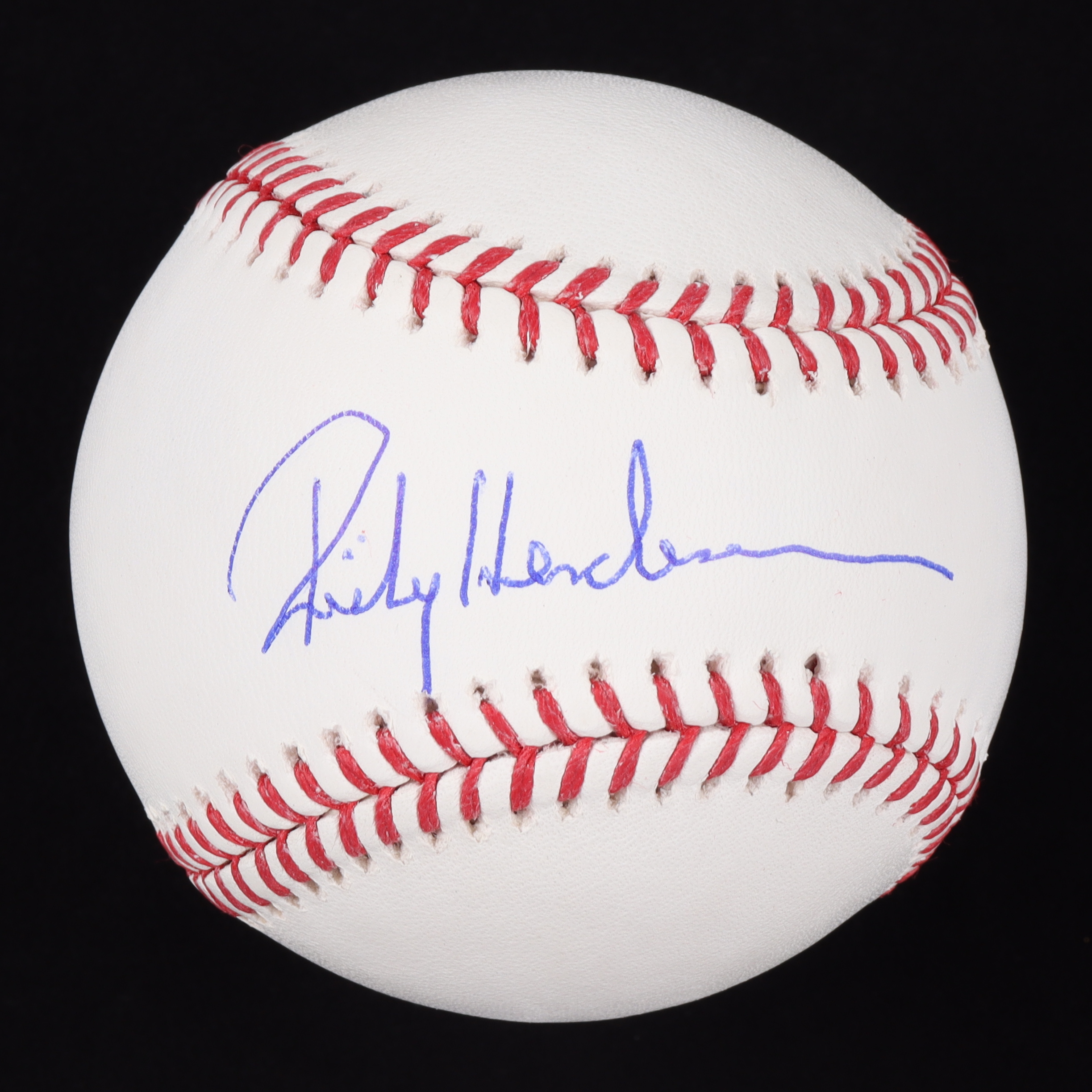 Rickey Henderson Signed OML Baseball with Display Case (PSA COA - Graded 9.5) at PristineAuction.com Rickey Henderson Signed OML Baseball with Display Case (PSA COA - Graded 9.5) at PristineAuction.com