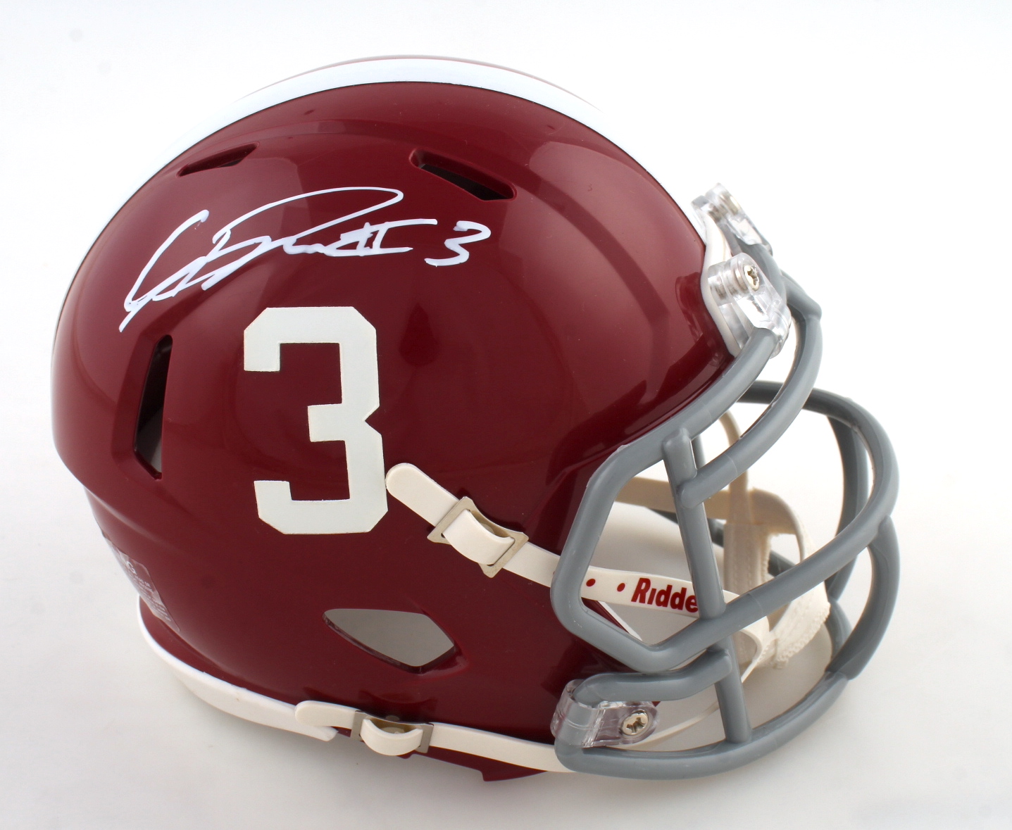 Calvin Ridley Signed Alabama Crimson Tide Speed Mini Helmet (Beckett COA) at PristineAuction.com Calvin Ridley Signed Alabama Crimson Tide Speed Mini Helmet (Beckett COA) at PristineAuction.com