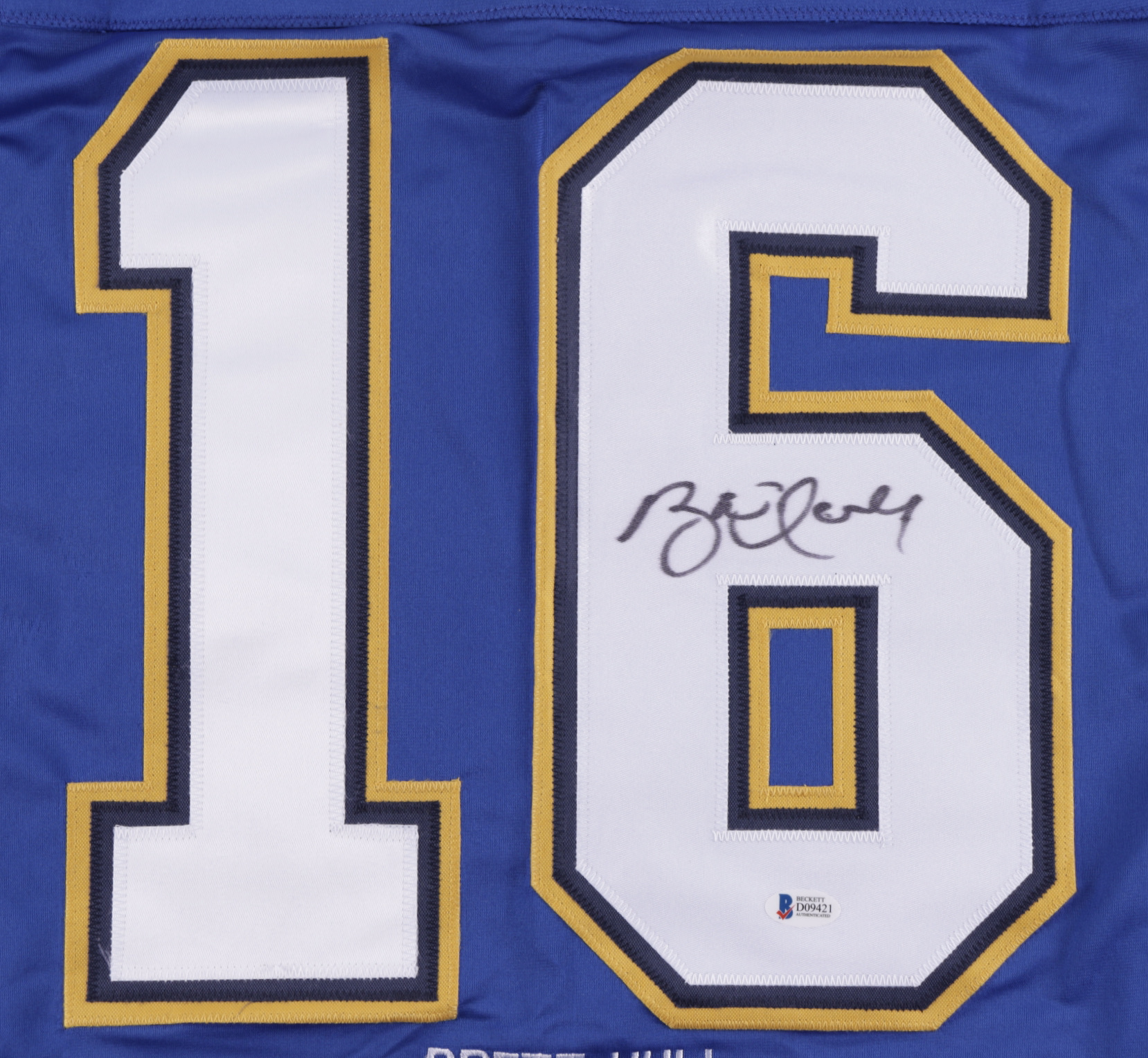 Brett Hull Signed Career Highlight Stat Jersey (Beckett Hologram) at PristineAuction.com Brett Hull Signed Career Highlight Stat Jersey (Beckett Hologram) at PristineAuction.com