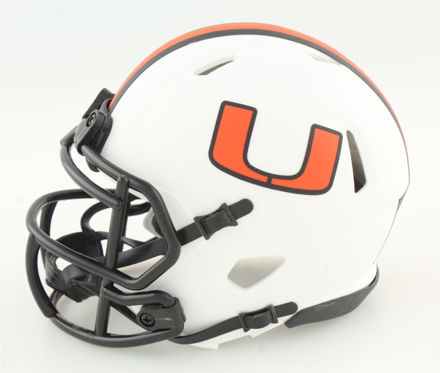 Jim Kelly Signed Miami Hurricanes Lunar Eclipse Alternate Speed Mini Helmet (Beckett) at PristineAuction.com Jim Kelly Signed Miami Hurricanes Lunar Eclipse Alternate Speed Mini Helmet (Beckett) at PristineAuction.com